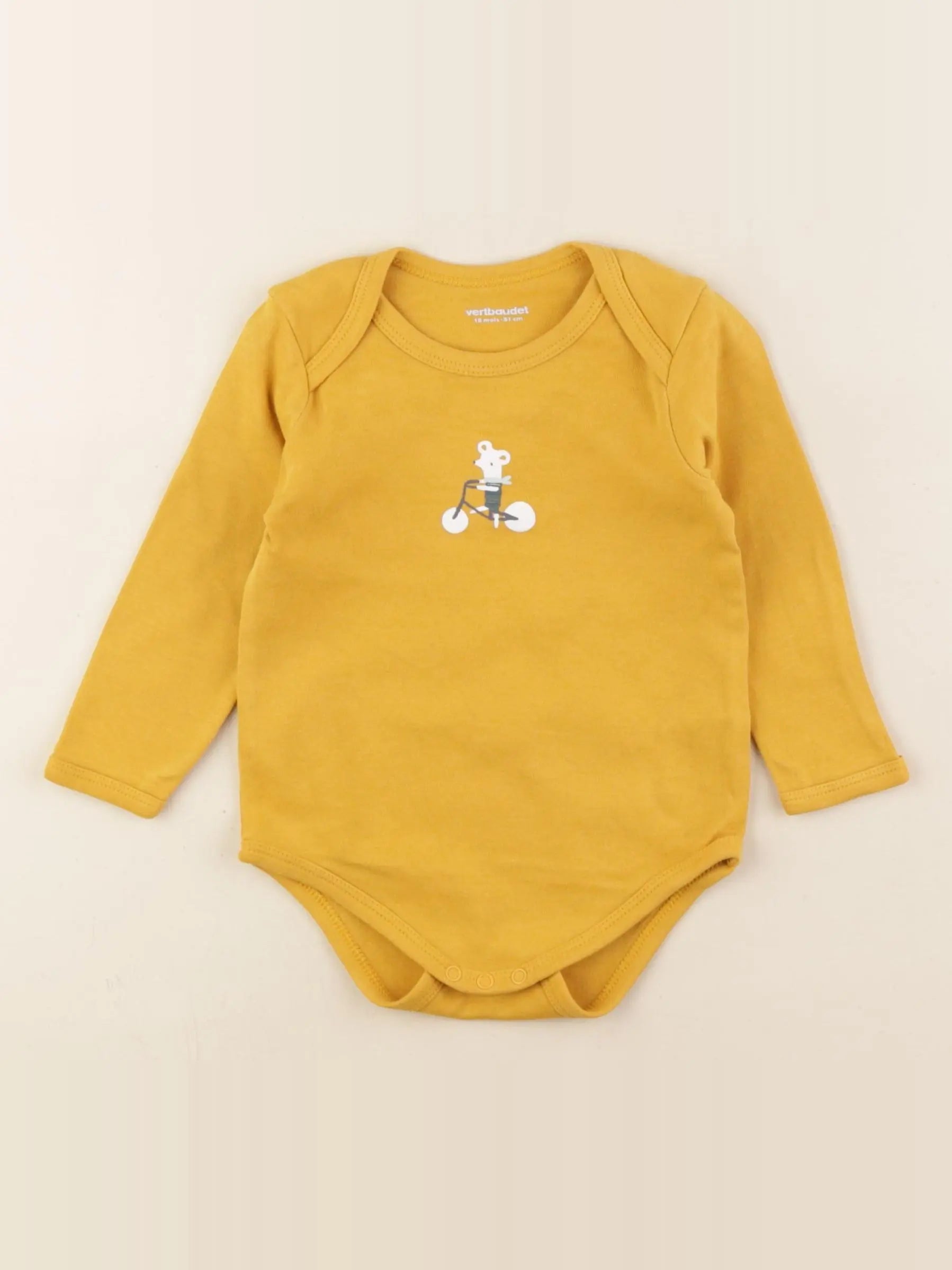 Vertbaudet - body jaune - 18 mois