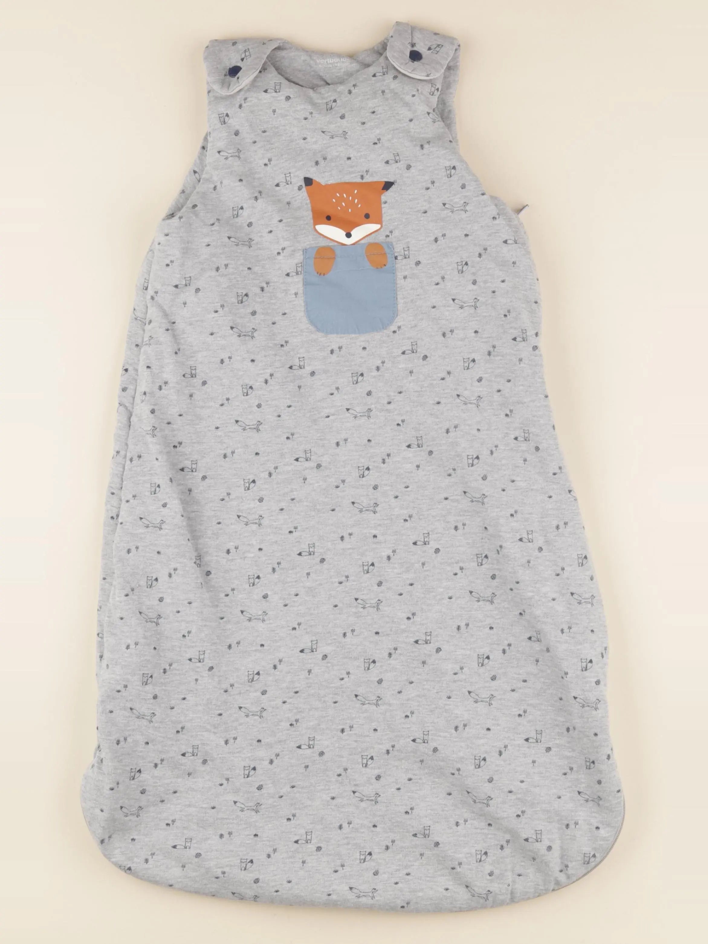 Vertbaudet - gigoteuse gris - 6/18 mois