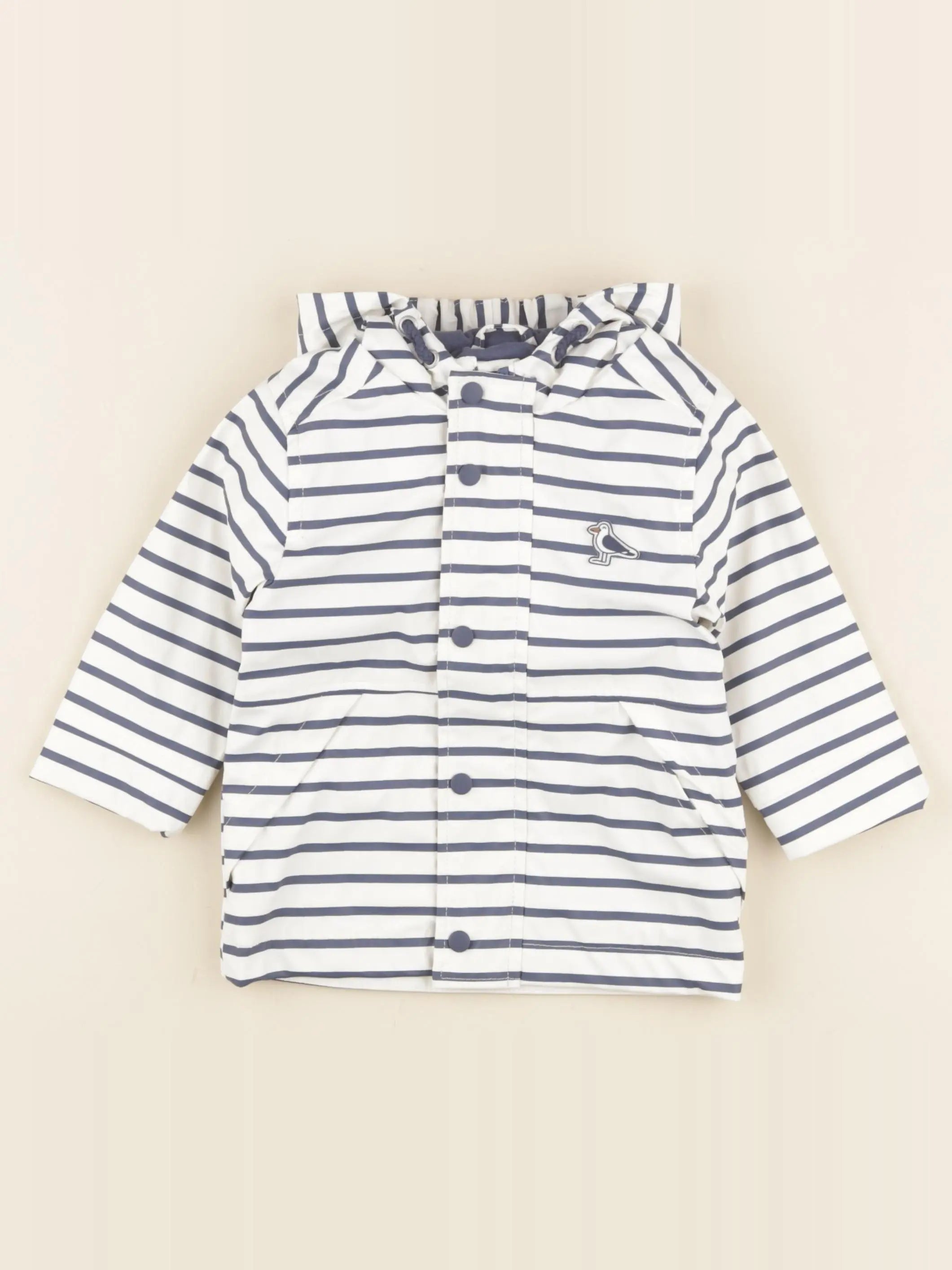 Vertbaudet - imperméable blanc - 12 mois