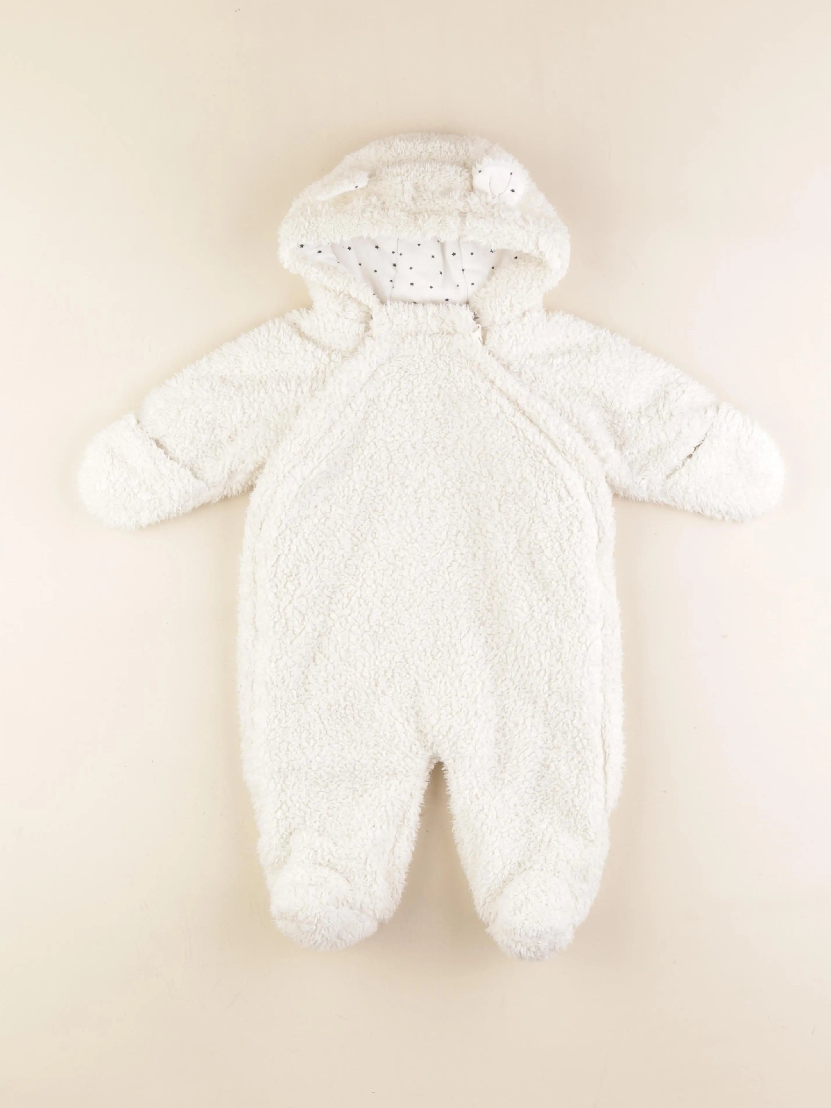 Boutchou - combi-pilote blanc - 3 mois