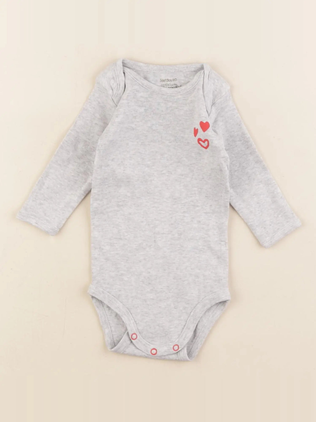 Boutchou - body gris - 6 mois