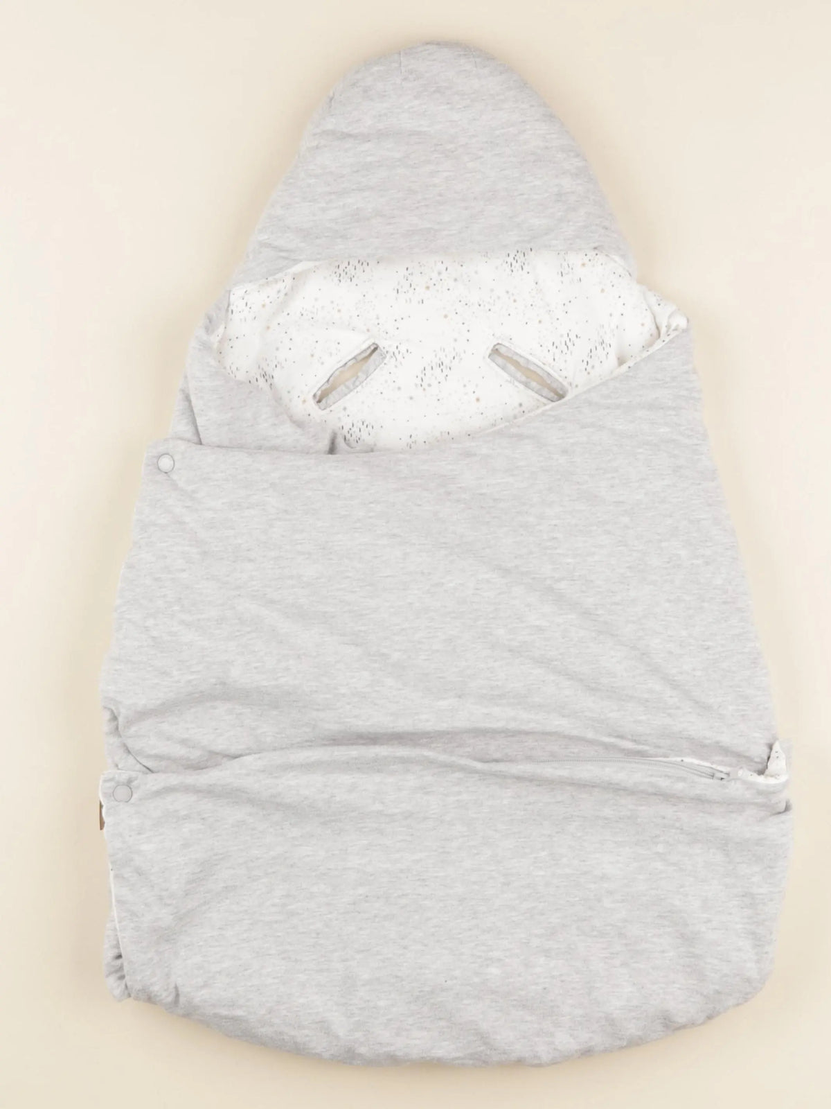 Vertbaudet - gigoteuse gris - 0/6 mois