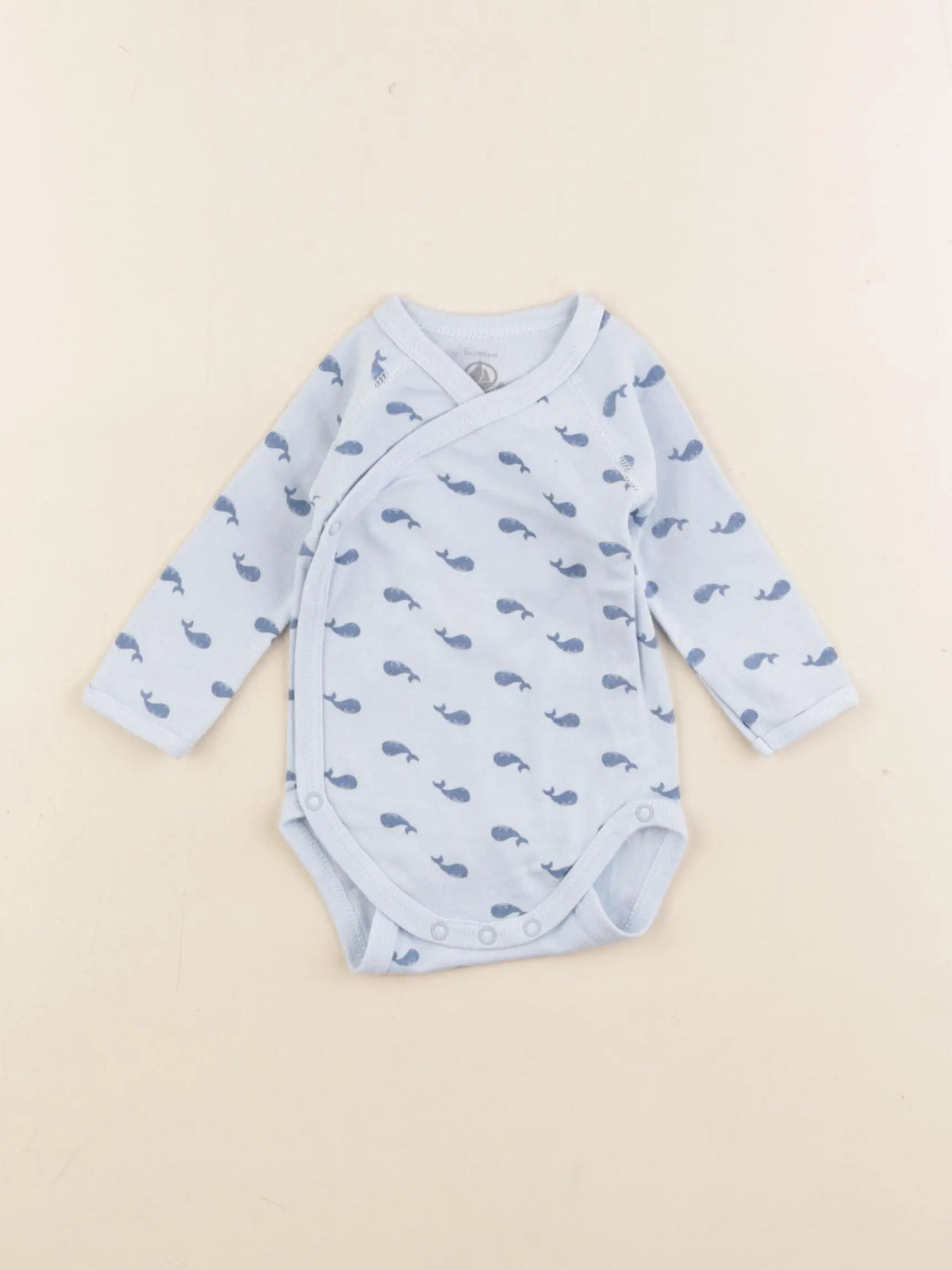 Petit Bateau - body bleu - 3 mois