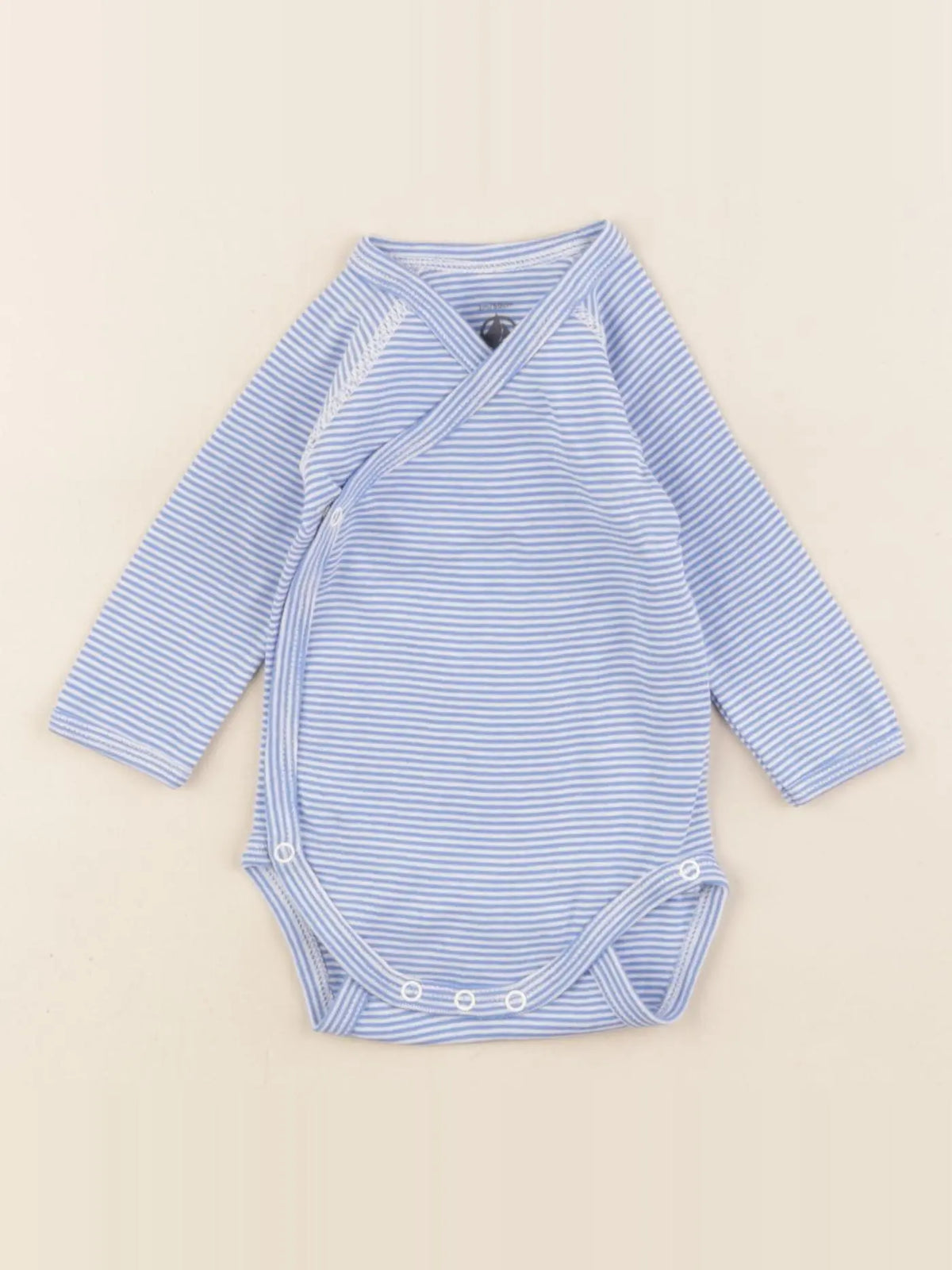 Petit Bateau - body bleu - 3 mois
