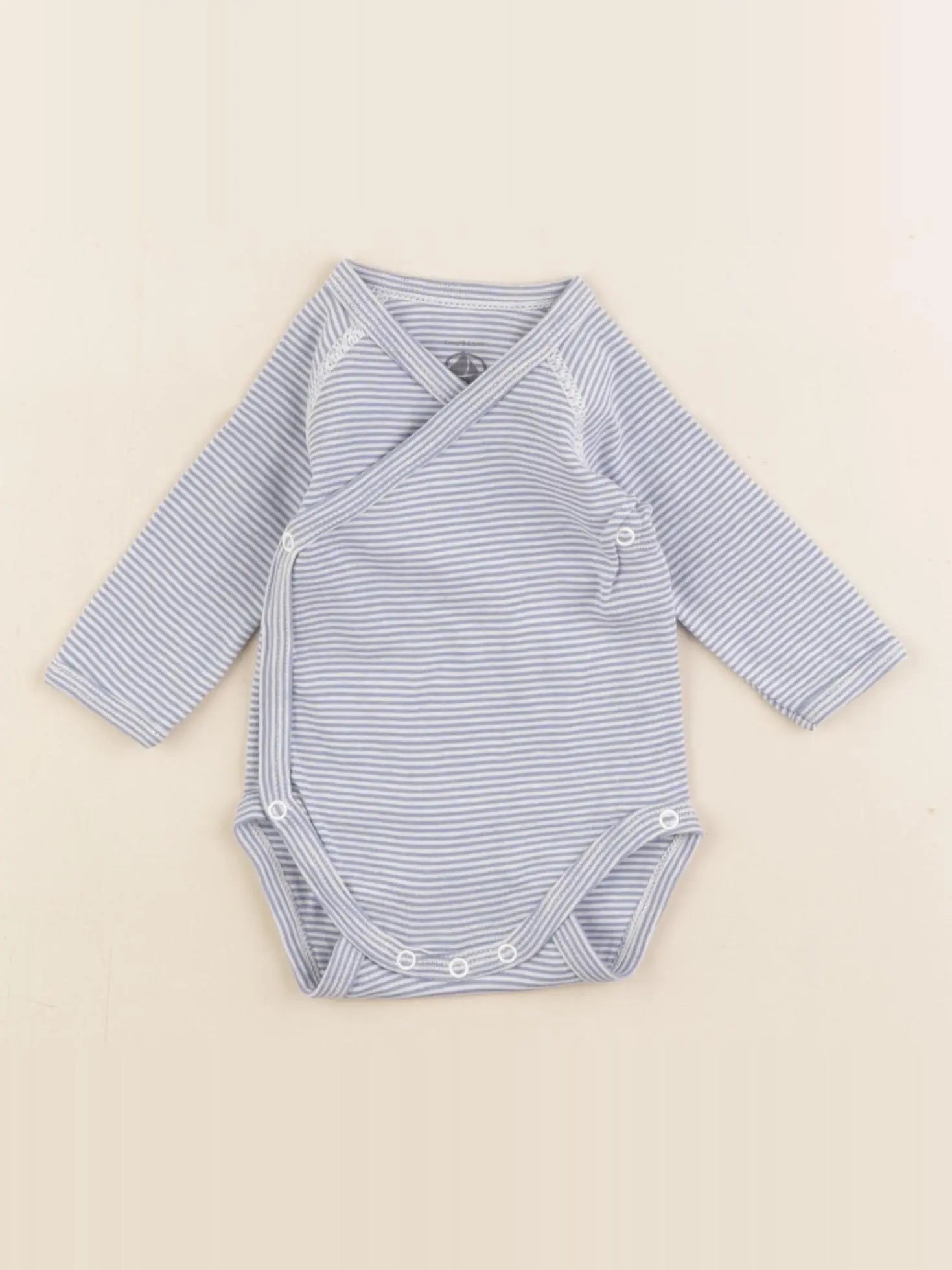 Petit Bateau - body bleu - 1 mois