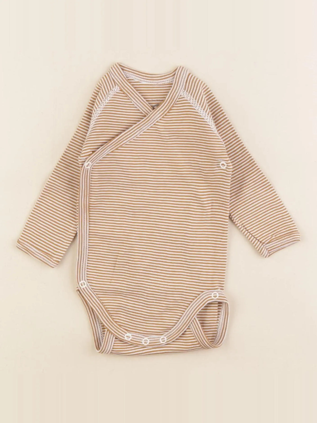 Petit Bateau - body marron - 3 mois