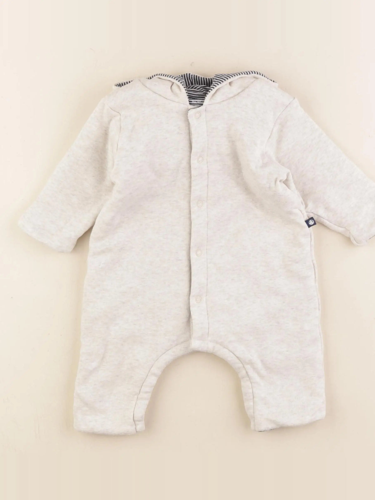 Petit Bateau - combi-pilote beige - 3 mois