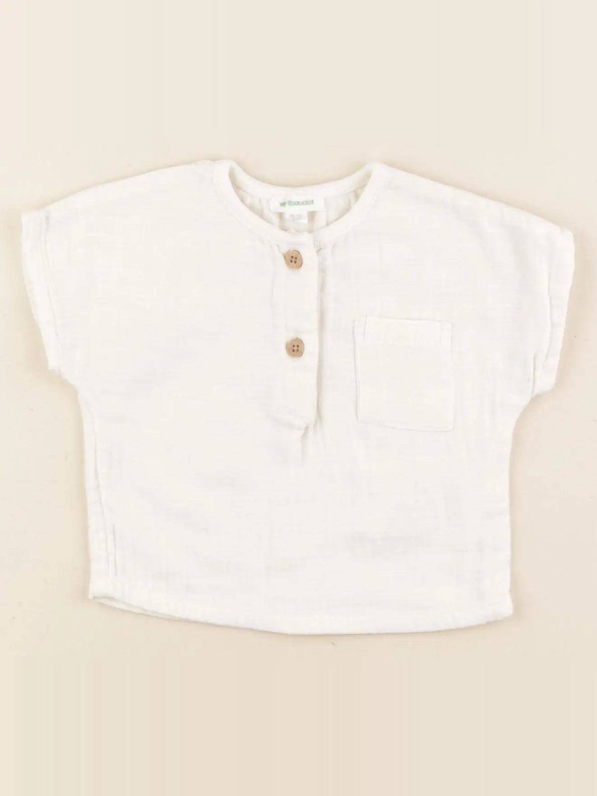 Vertbaudet - blouse beige - 3 mois