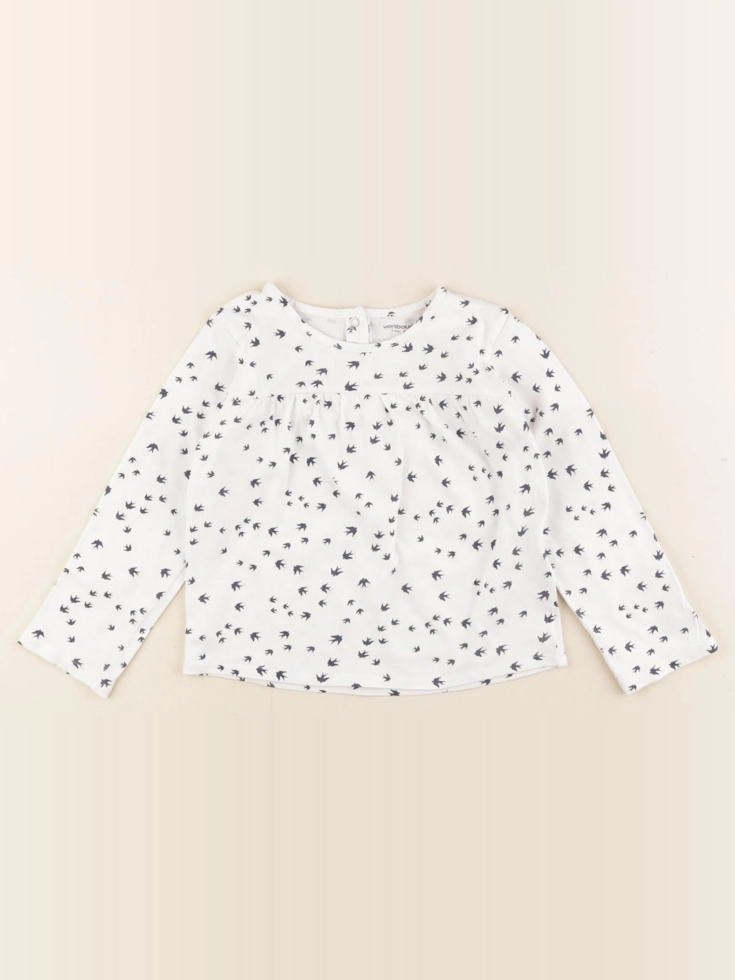Vertbaudet - tee-shirt blanc - 3 ans
