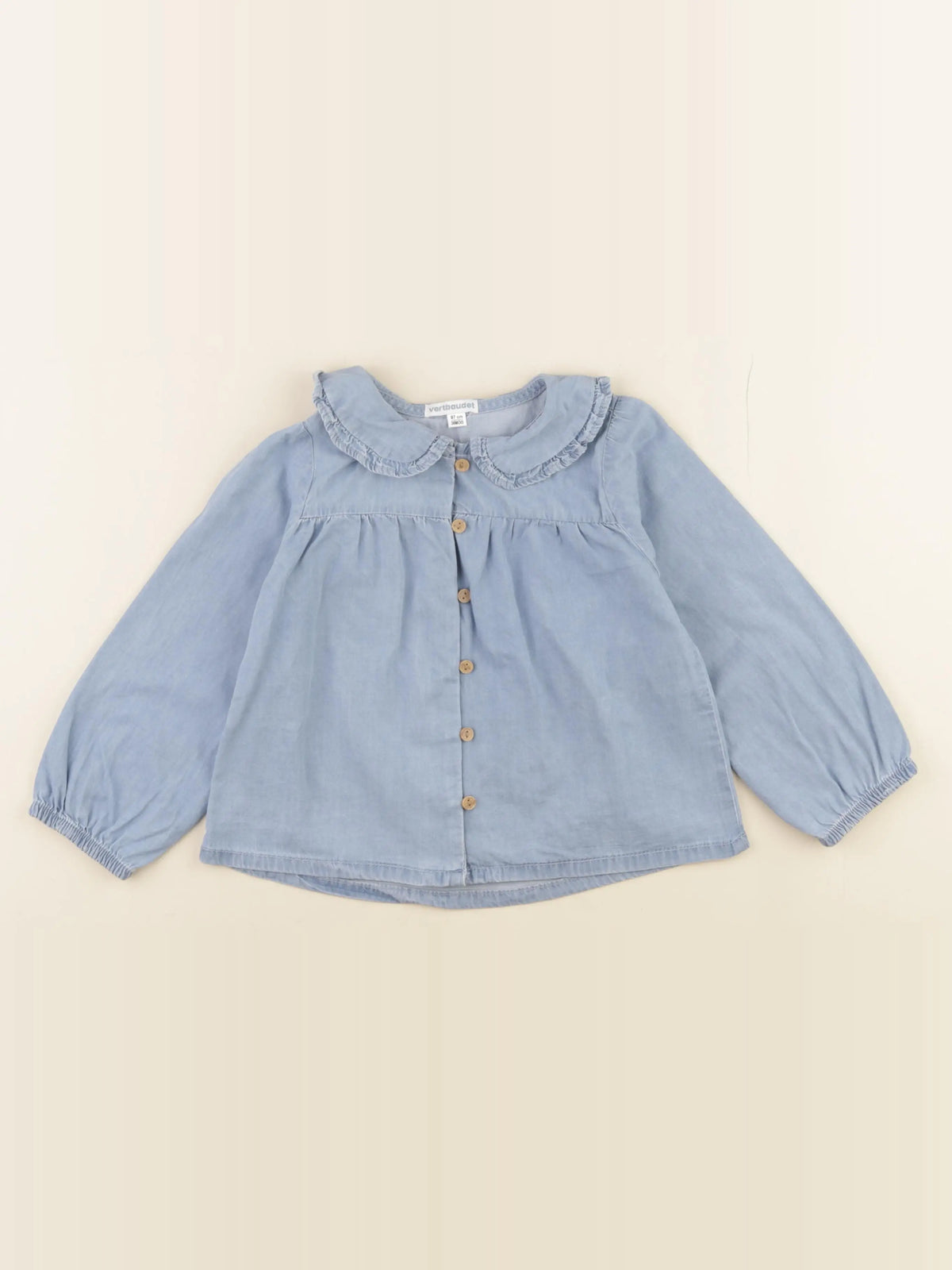 Vertbaudet - blouse bleu - 36 mois
