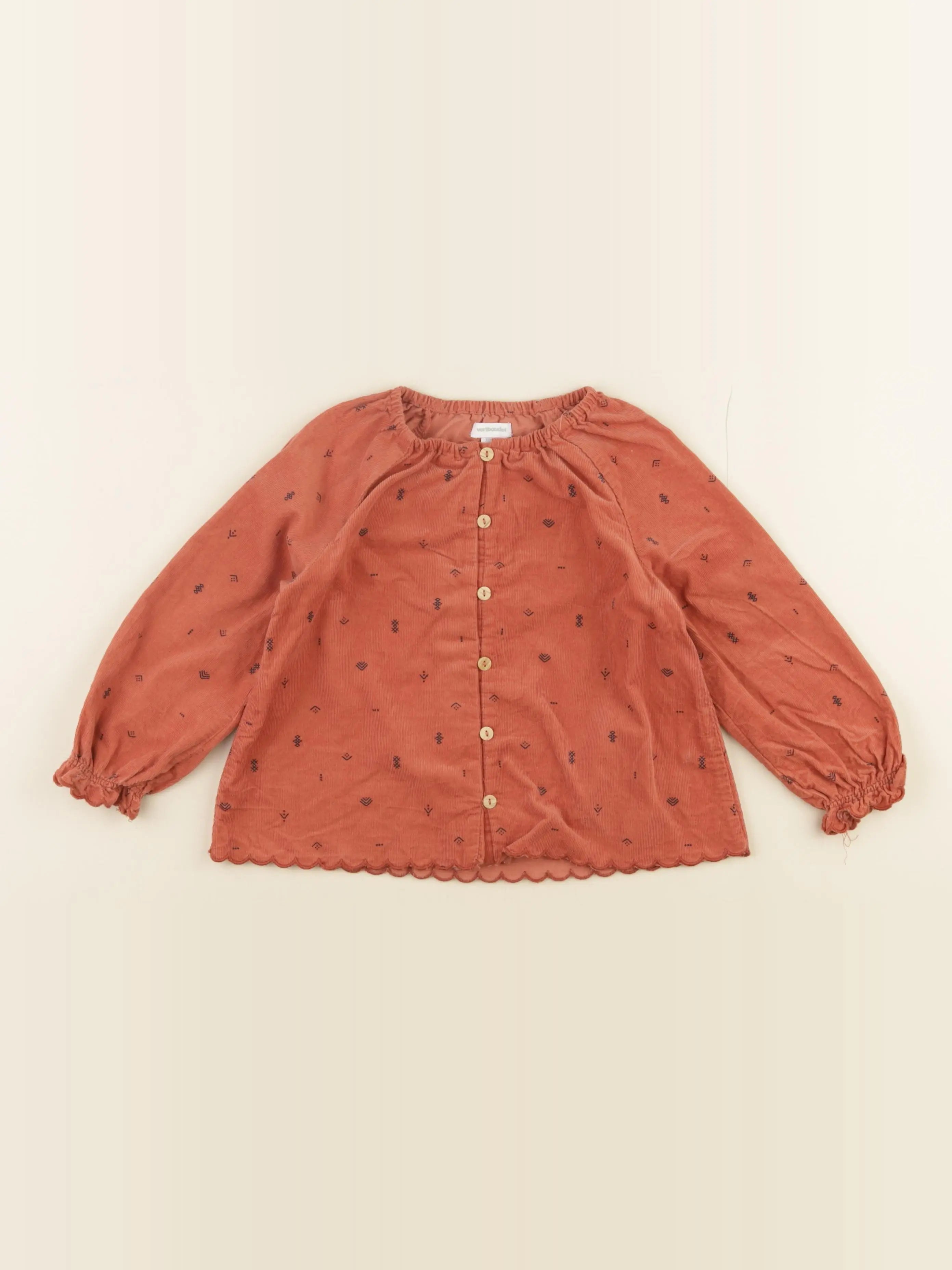 Vertbaudet - blouse orange - 36 mois