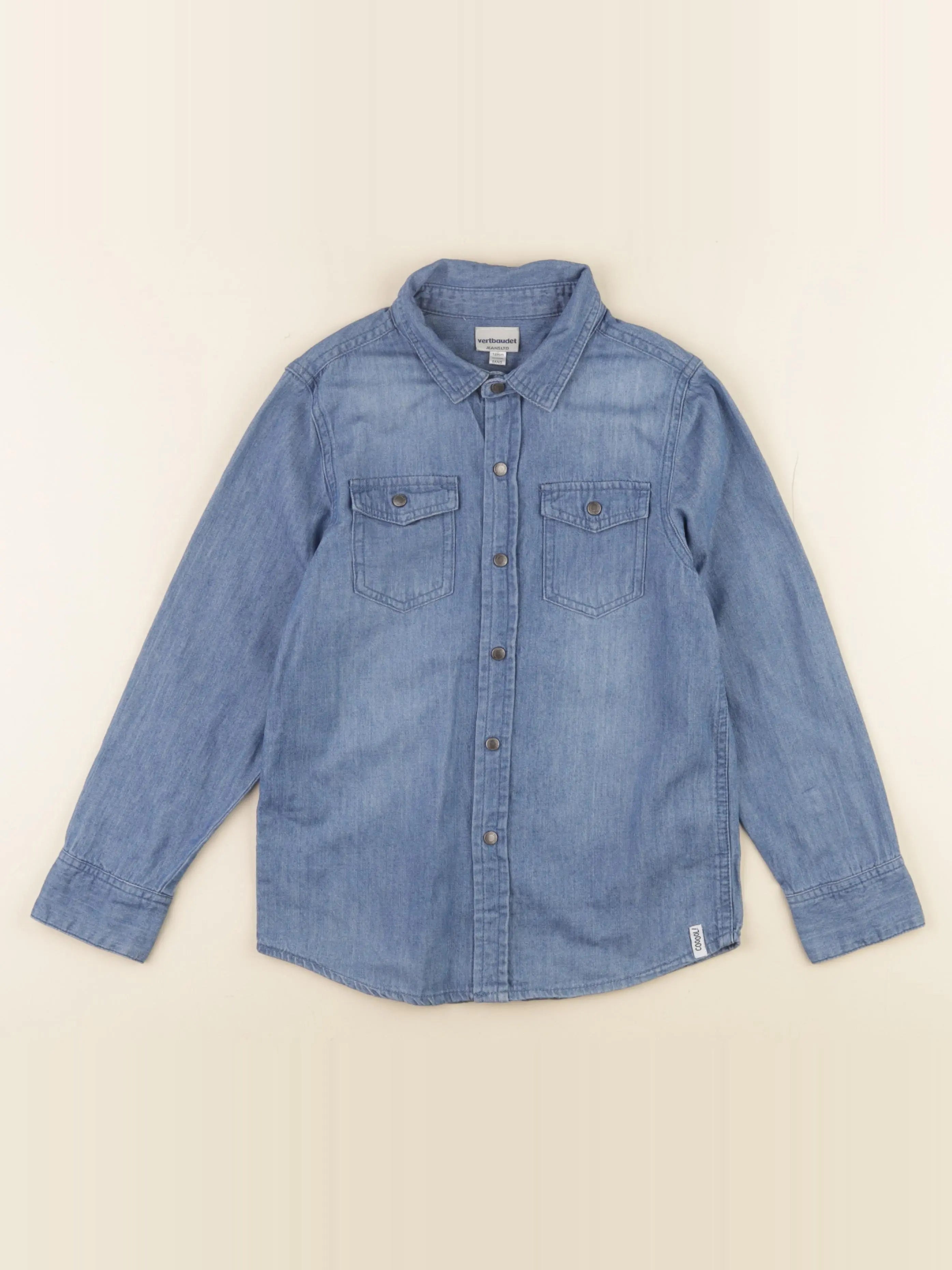 Vertbaudet - chemise bleu - 8 ans