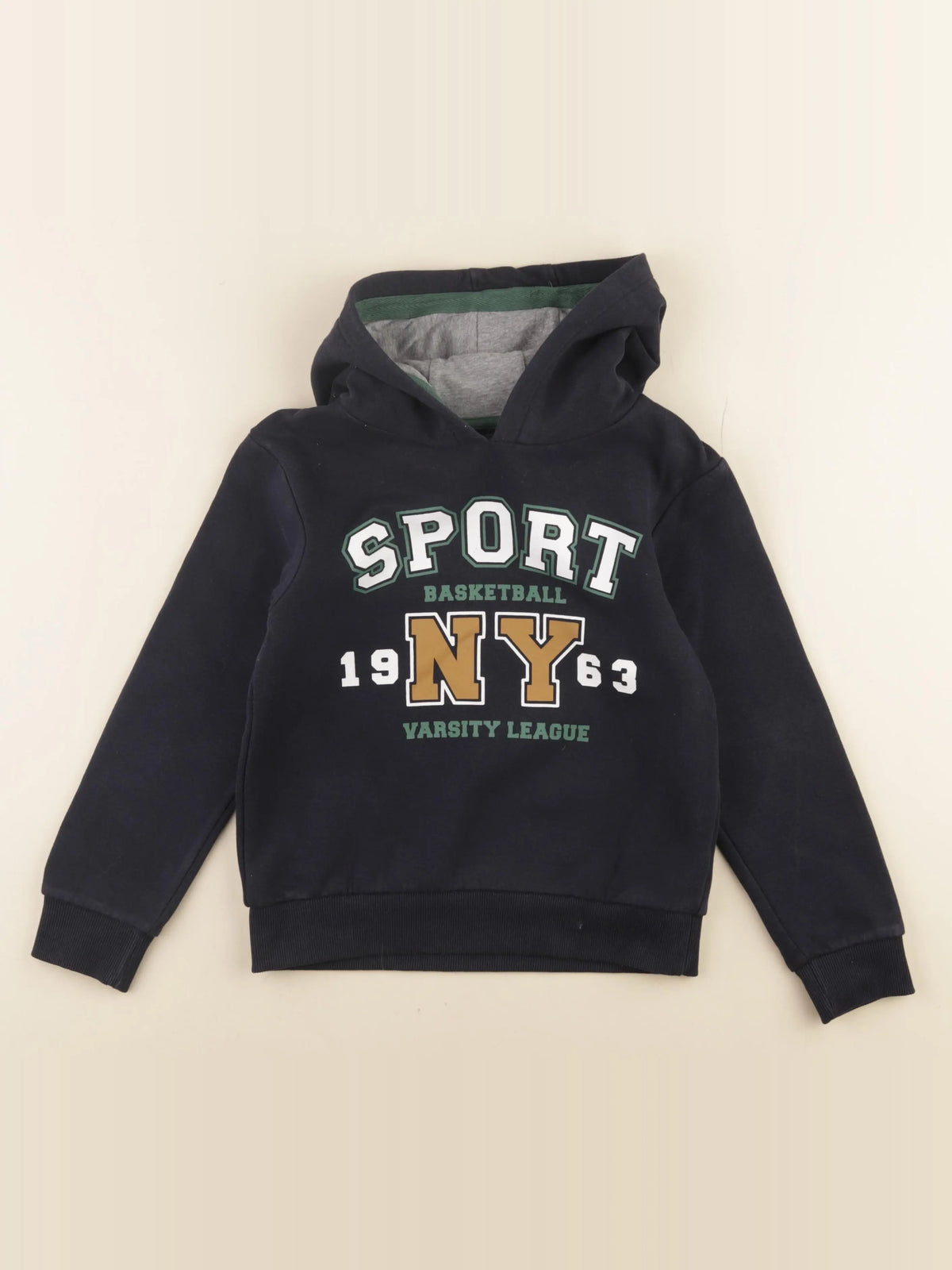 Vertbaudet - sweat bleu - 8 ans