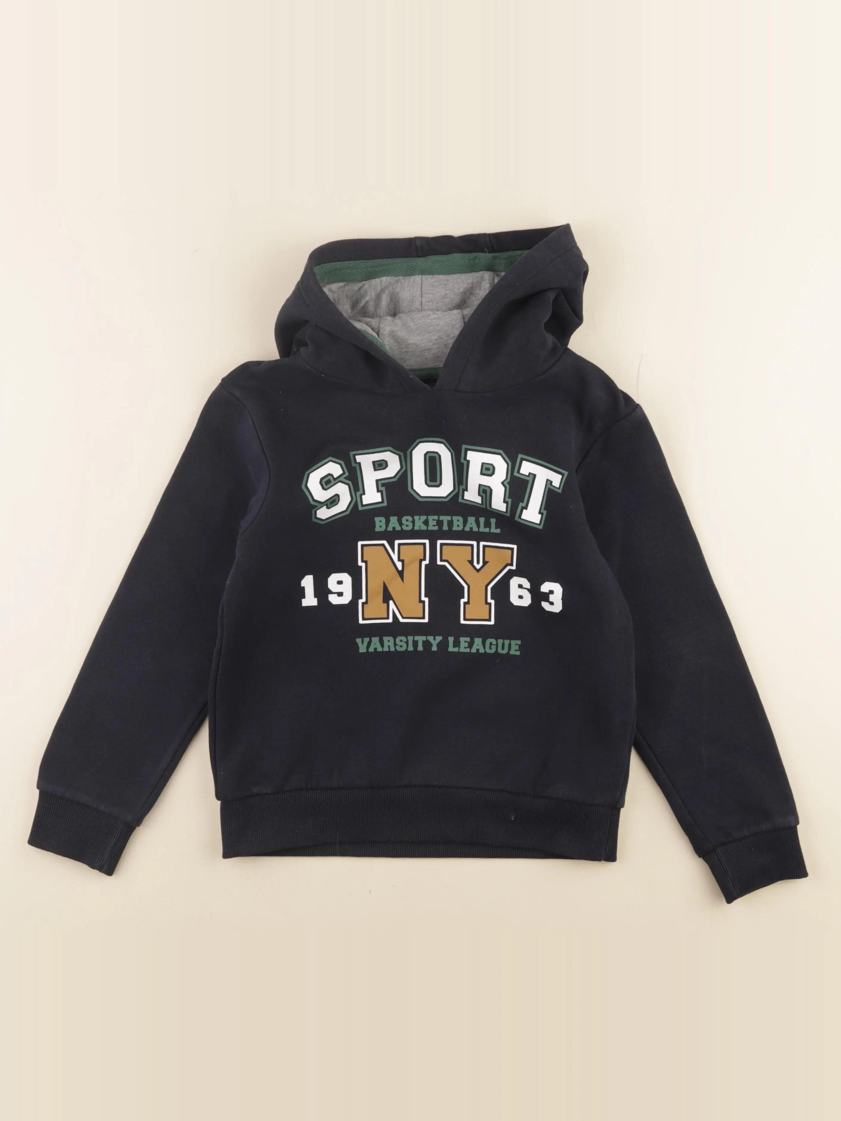 Vertbaudet - sweat bleu - 8 ans