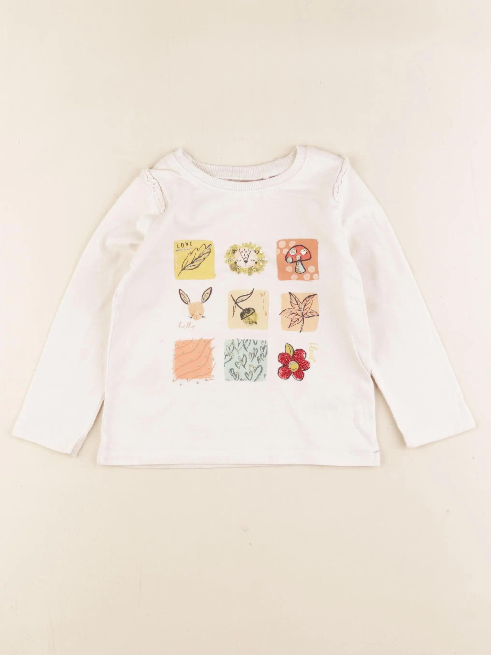 Next - tee-shirt beige - 18/24 mois