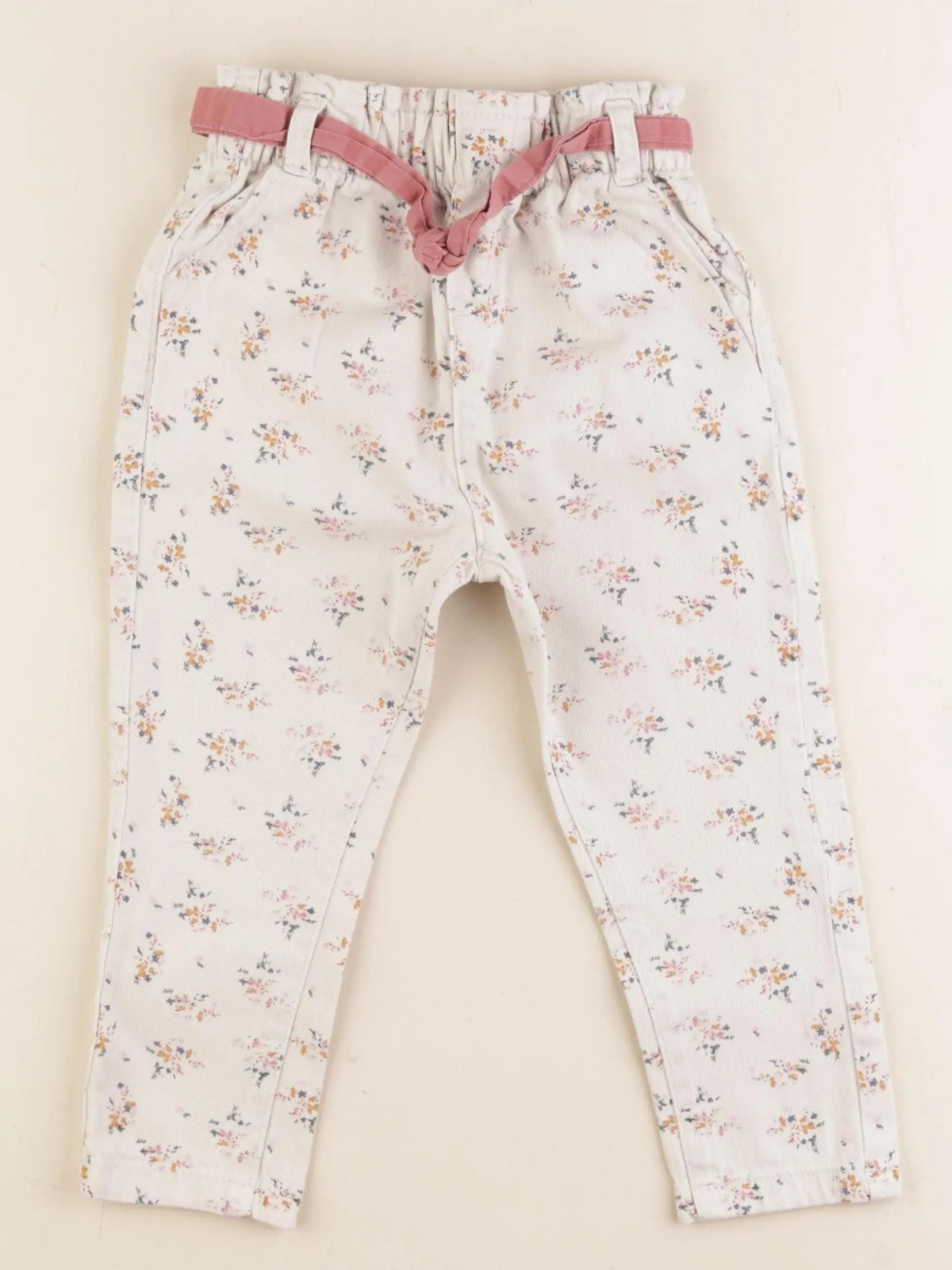 Vertbaudet - jean beige - 24 mois