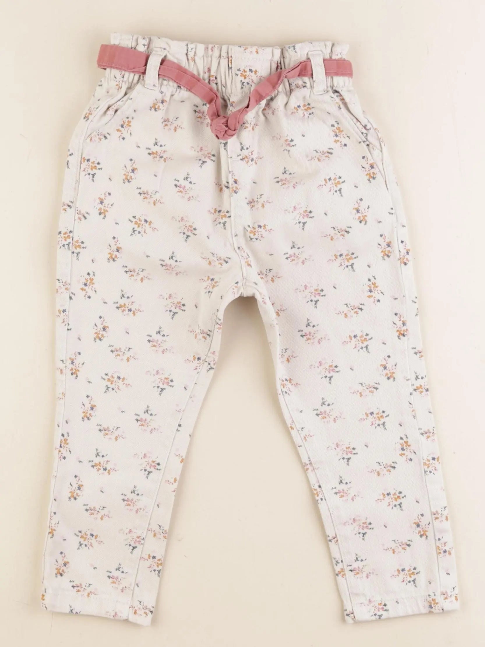 Vertbaudet - jean beige - 24 mois