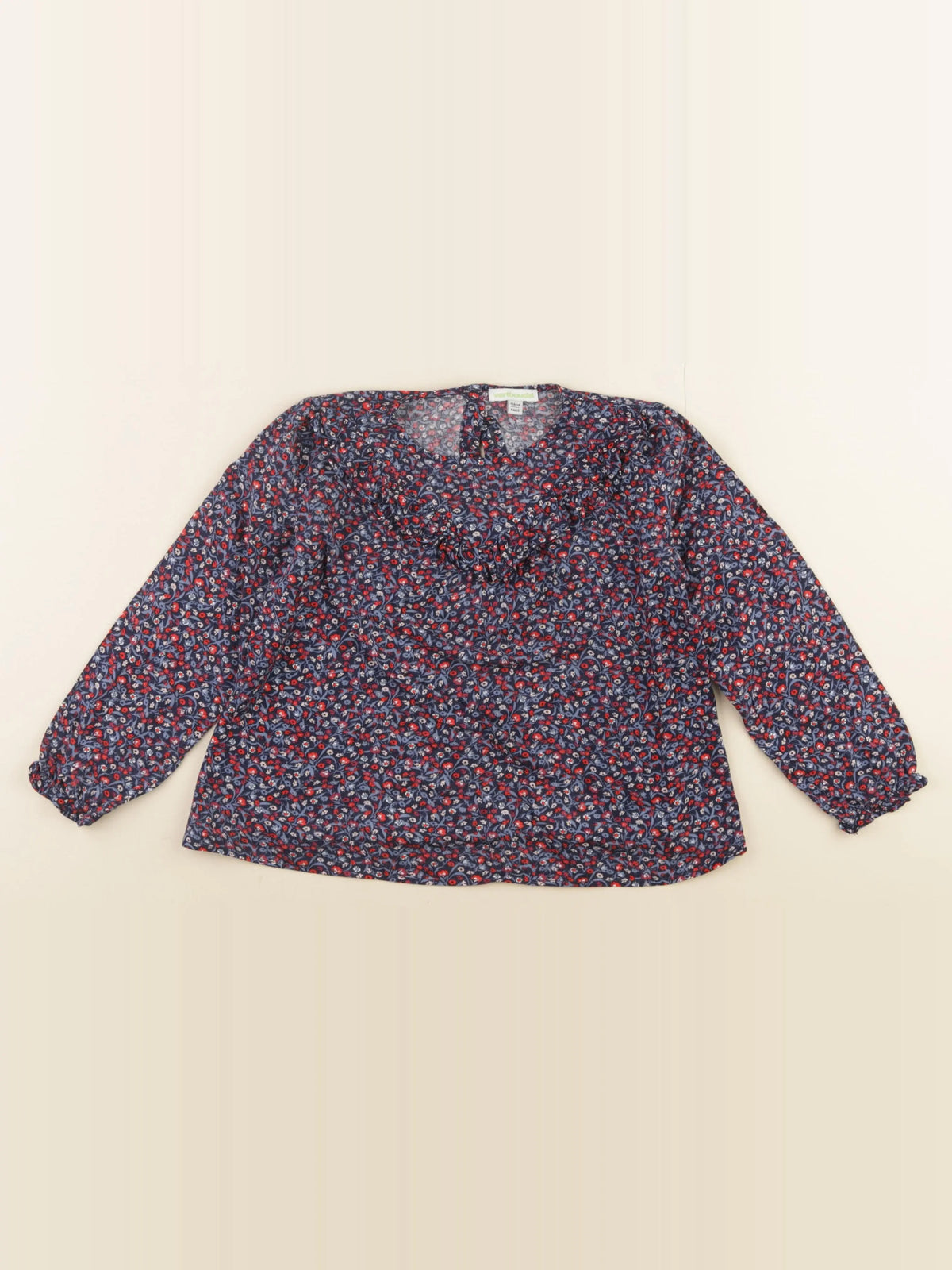 Vertbaudet - blouse bleu - 6 ans