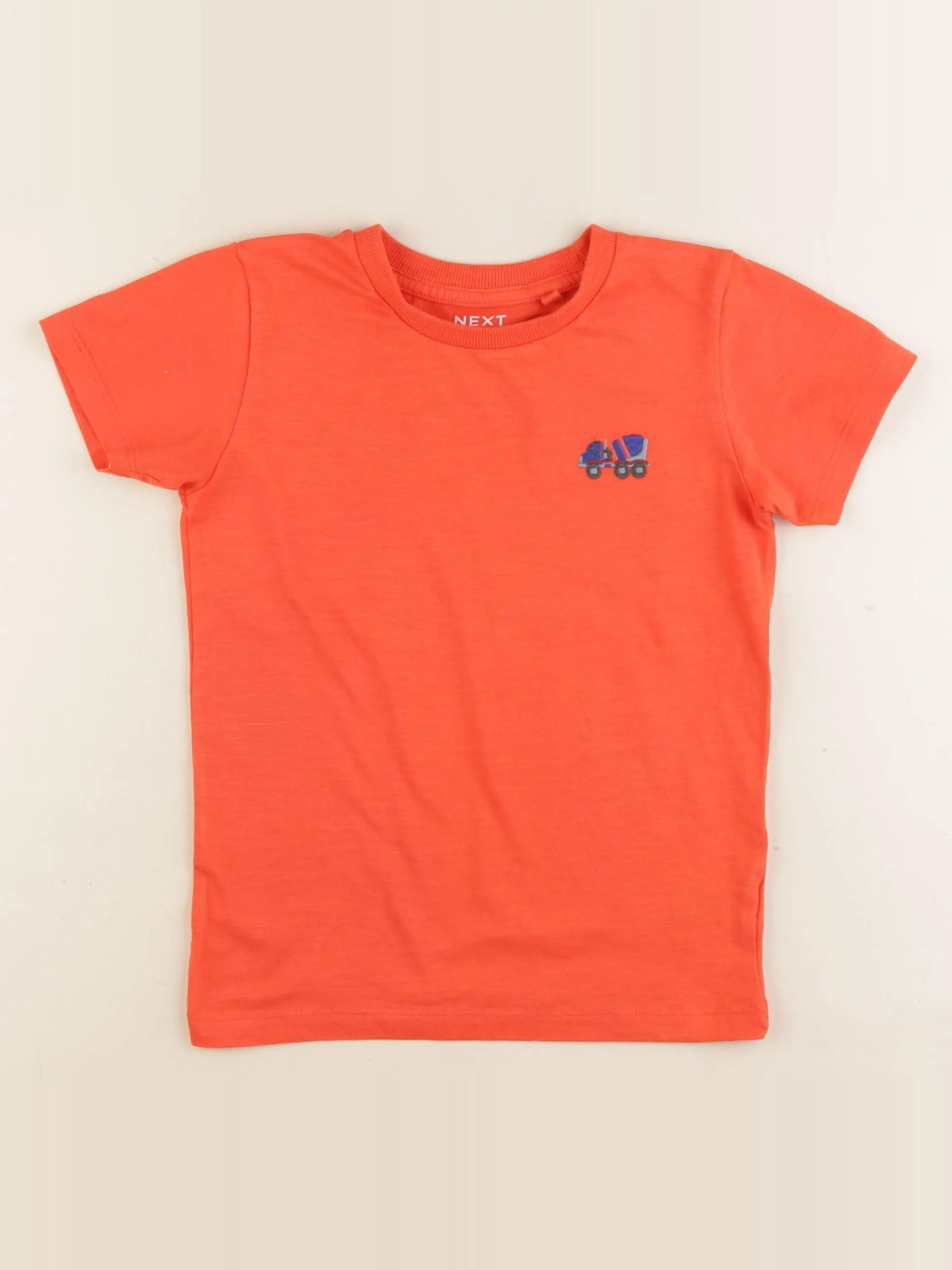 Next - tee-shirt orange - 5/6 ans