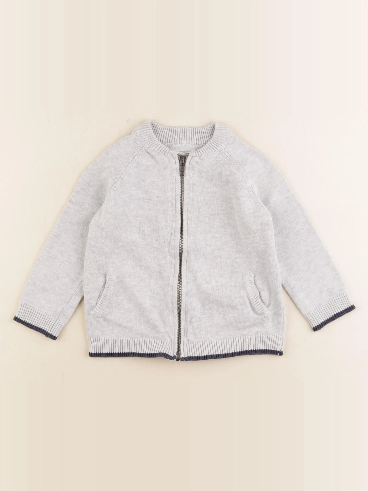 Vertbaudet - gilet gris - 3 ans