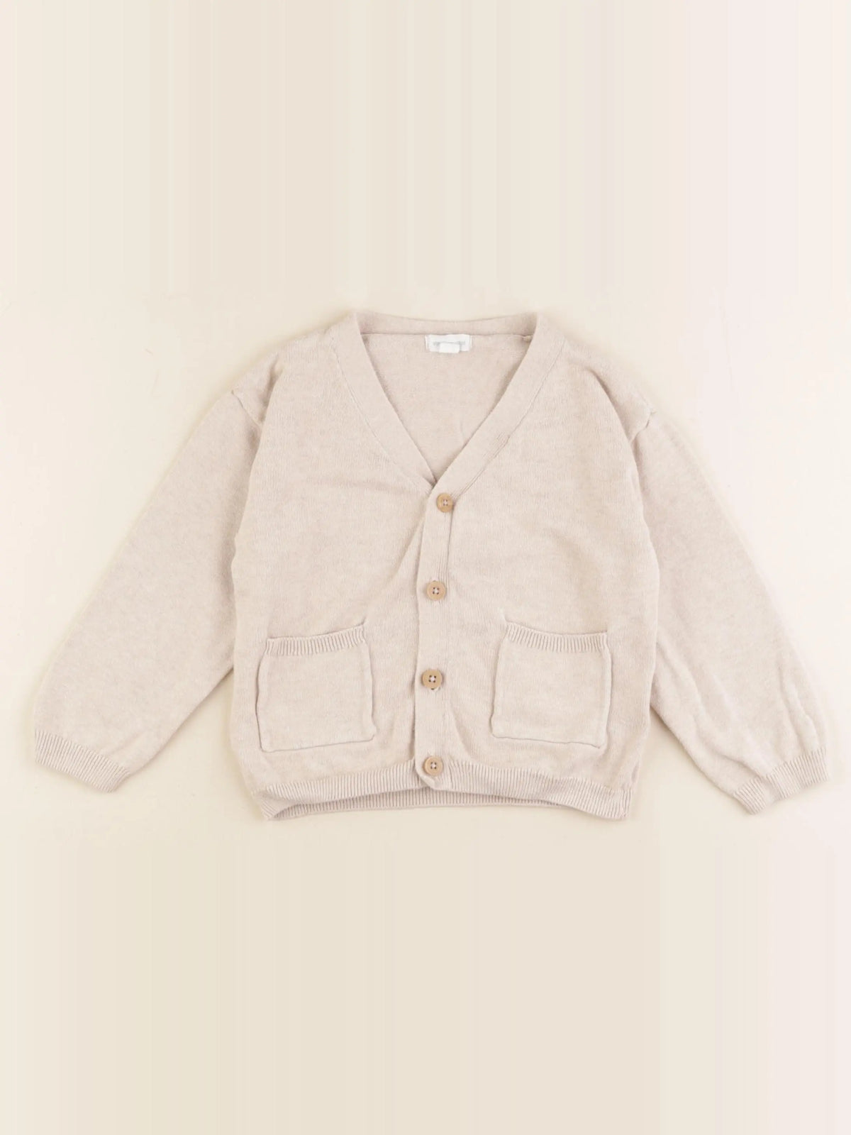 Vertbaudet - gilet beige - 36 mois