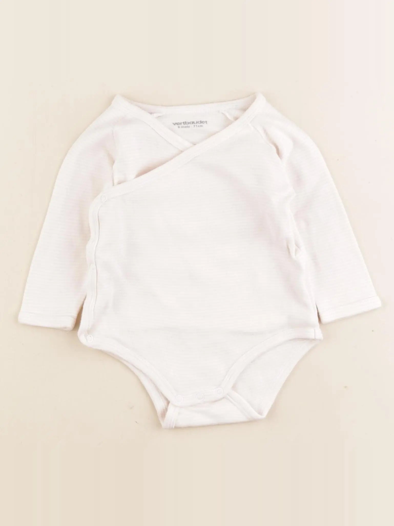 Vertbaudet - body rose - 9 mois