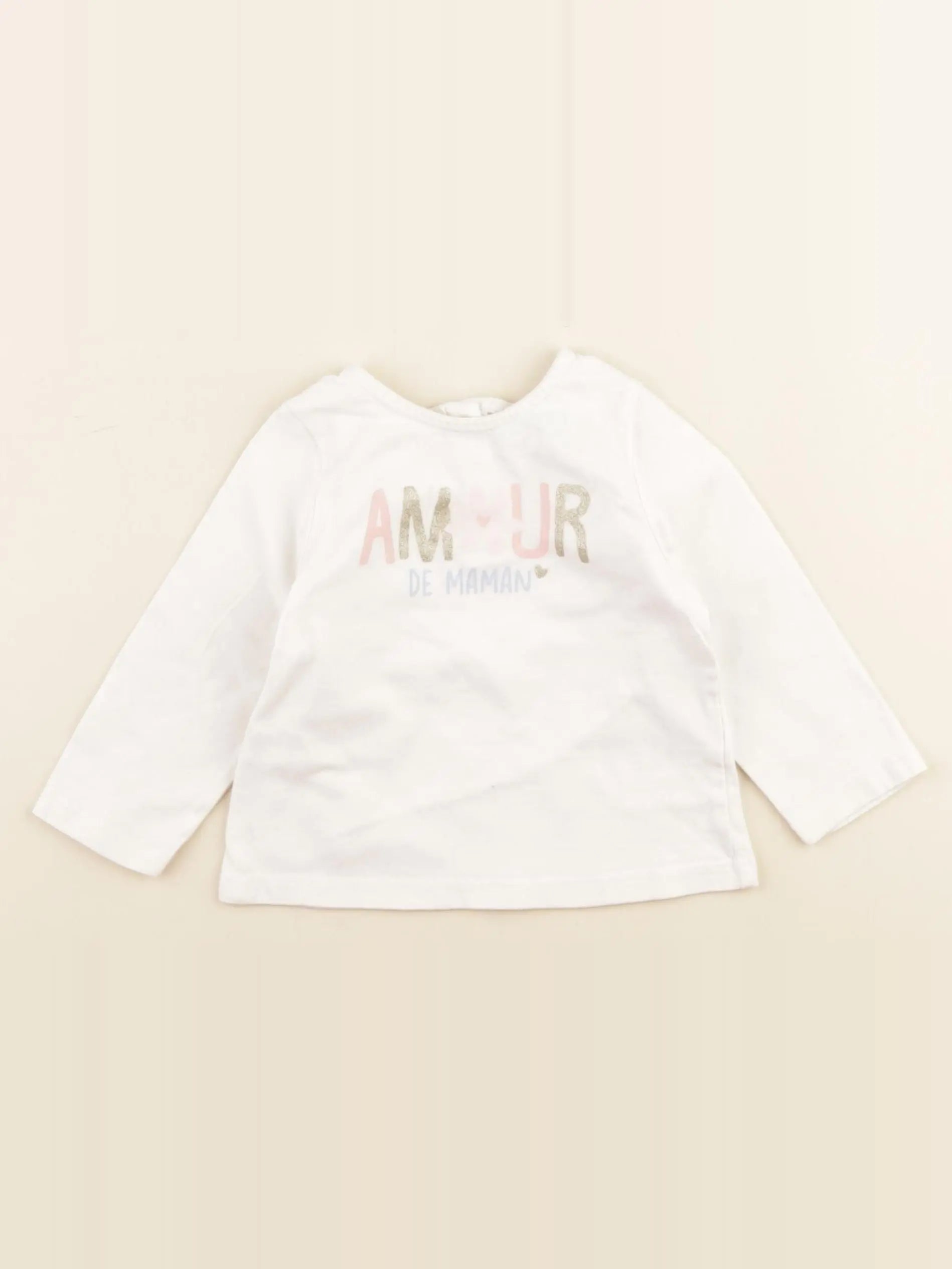 Tape à l'oeil - tee-shirt blanc - 12 mois