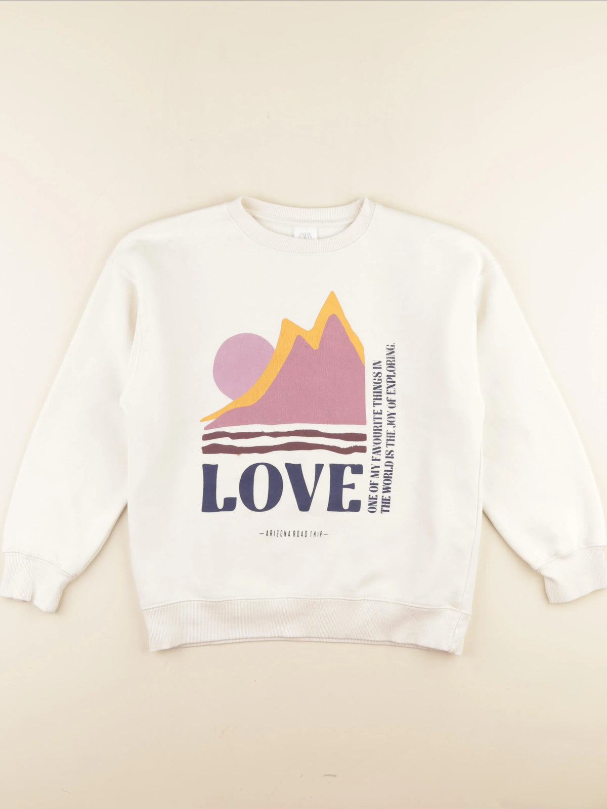 Zara - sweat blanc - 11/12 ans