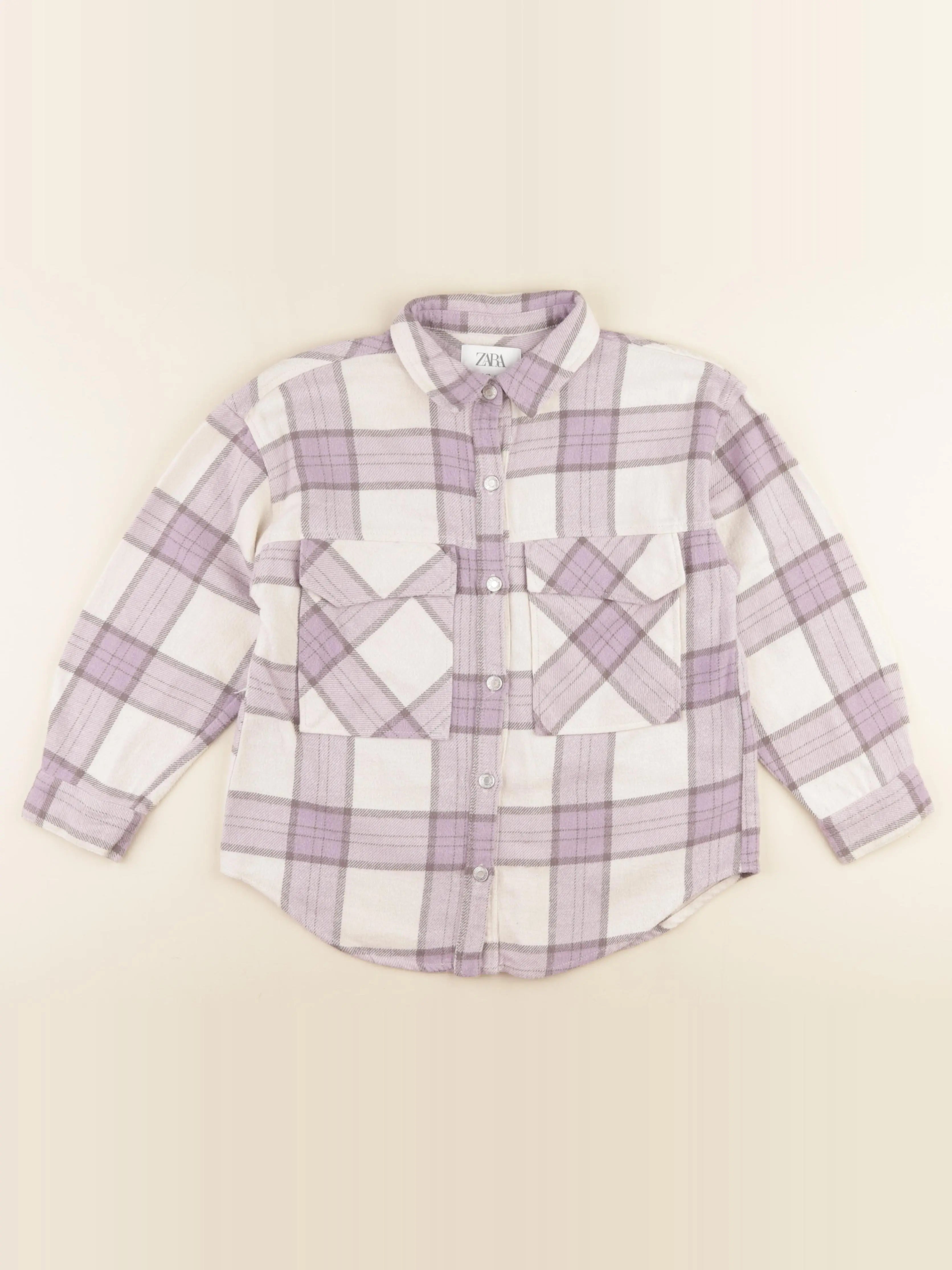 Zara - chemise violet - 9/10 ans
