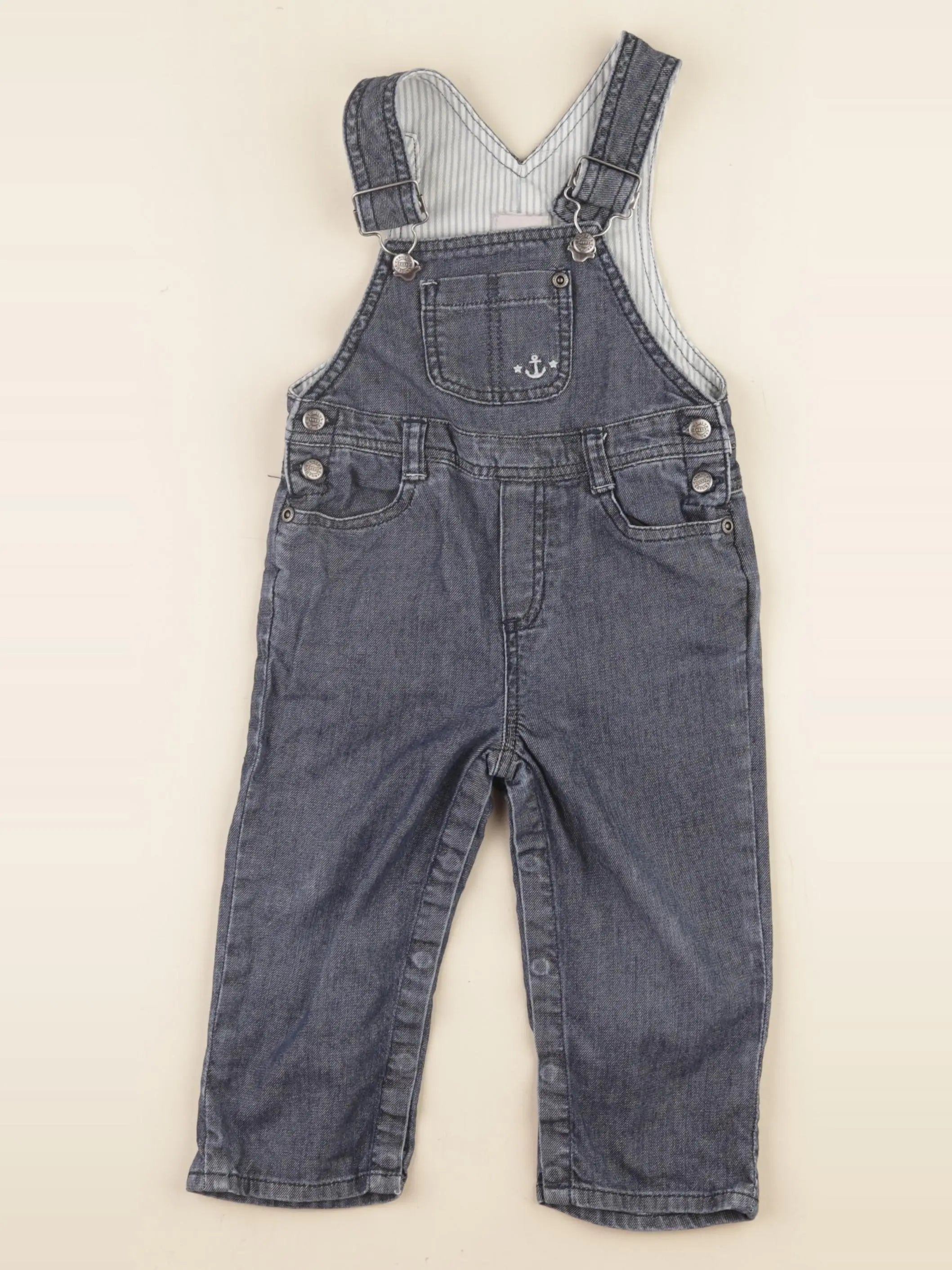 Cyrillus - salopette gris - 18 mois