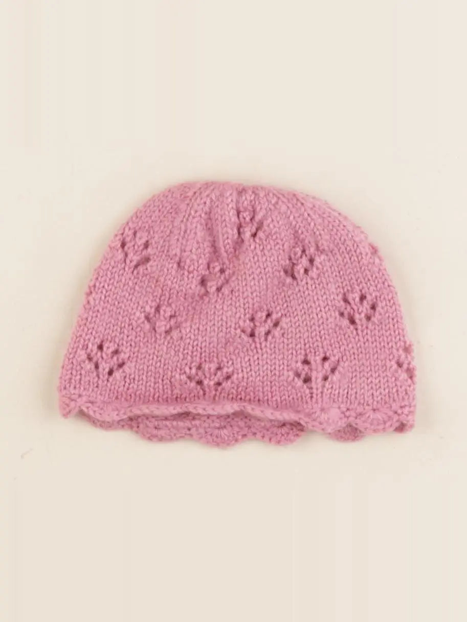 Petit Bateau - bonnet rose - 3/6 mois