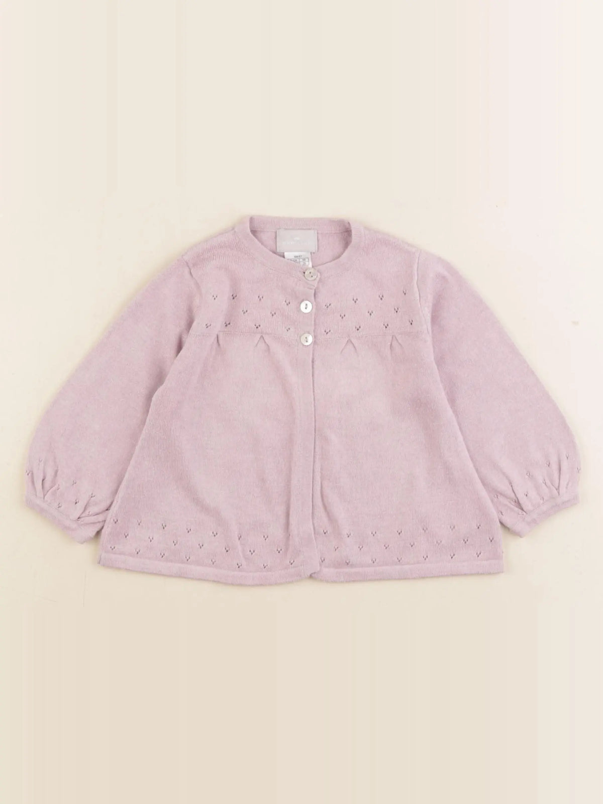 Cyrillus - gilet rose - 6 mois