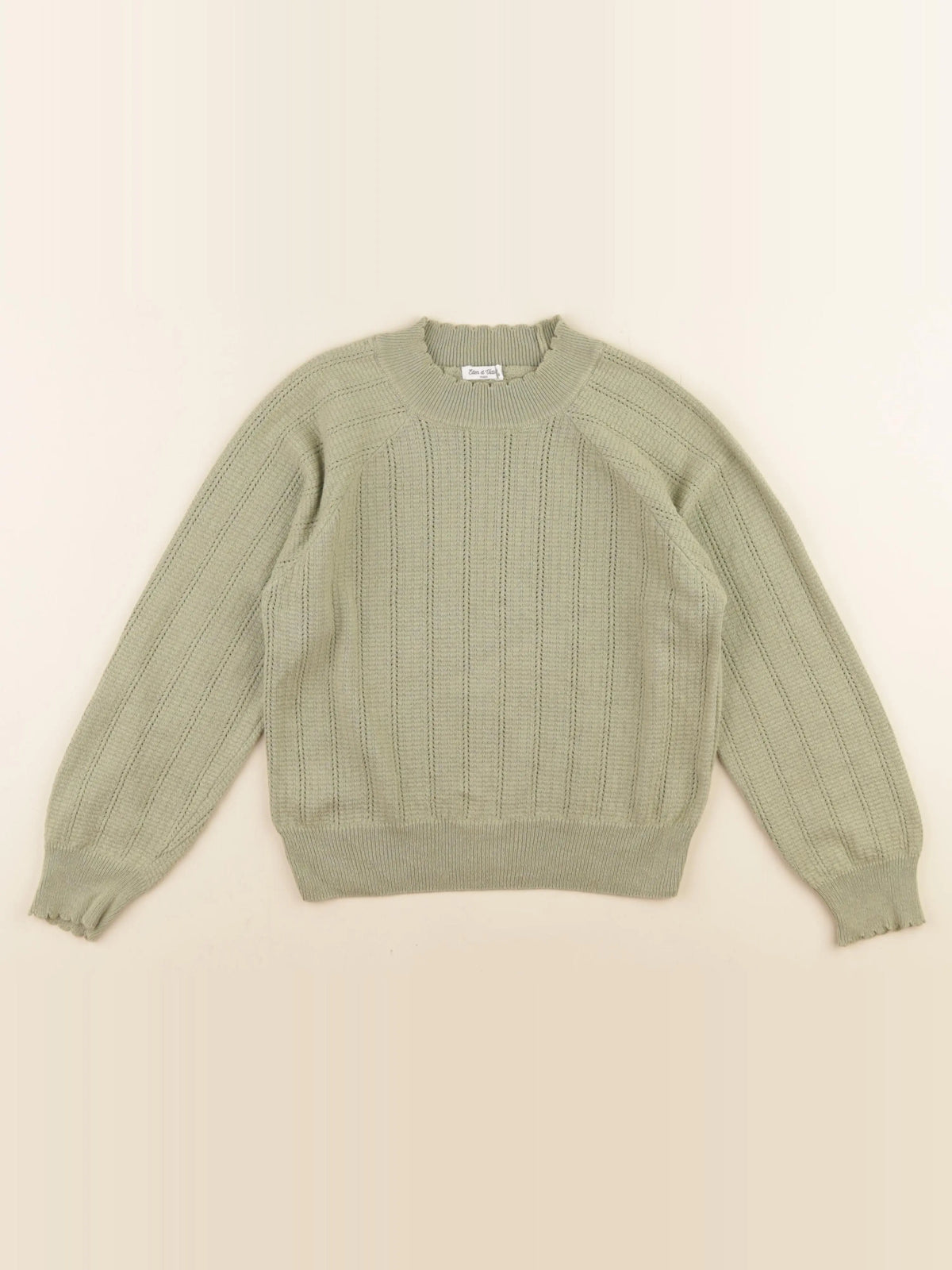 Eden & Victor - pull vert - 10 ans