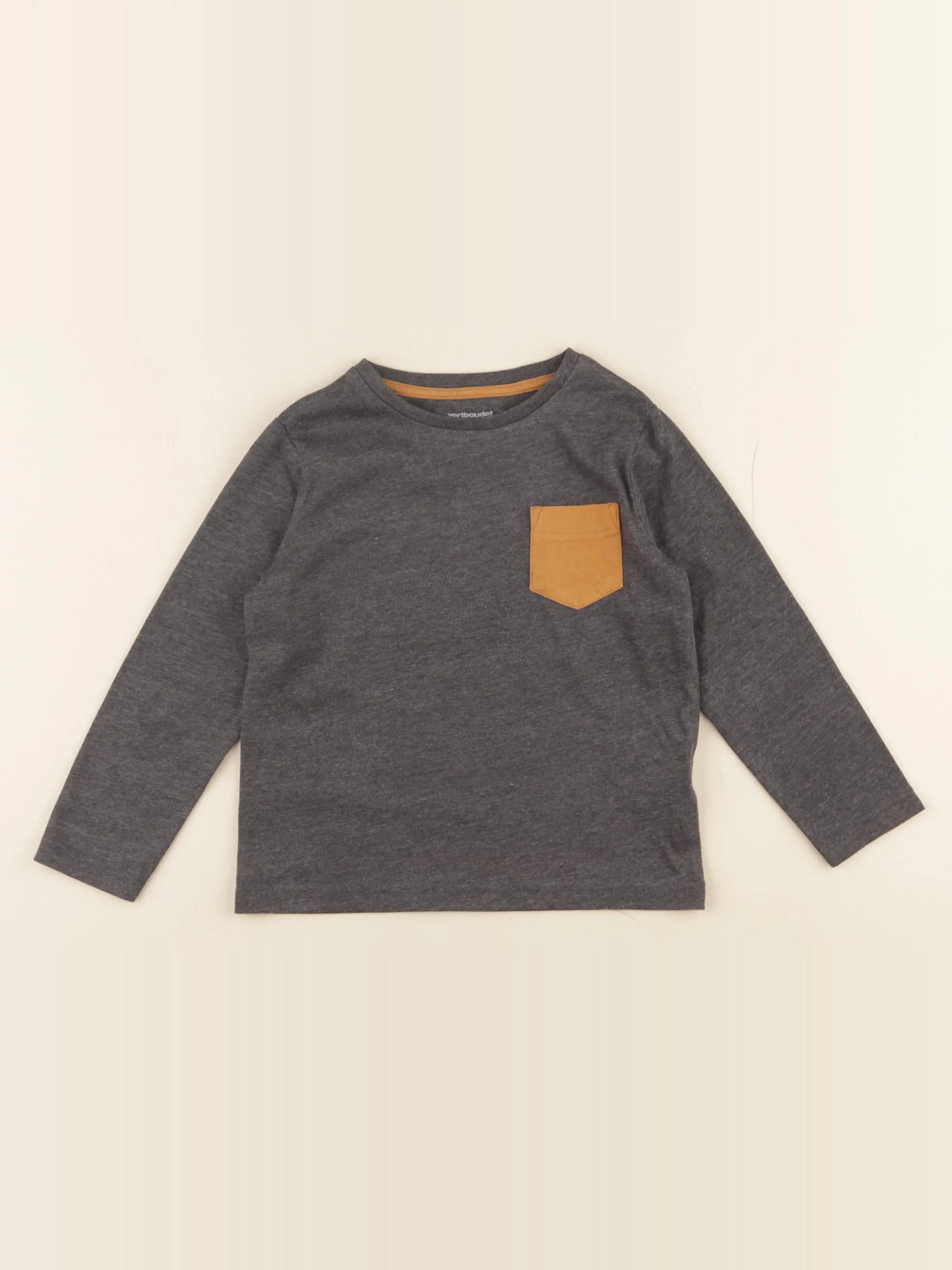 Vertbaudet - tee-shirt gris - 4 ans