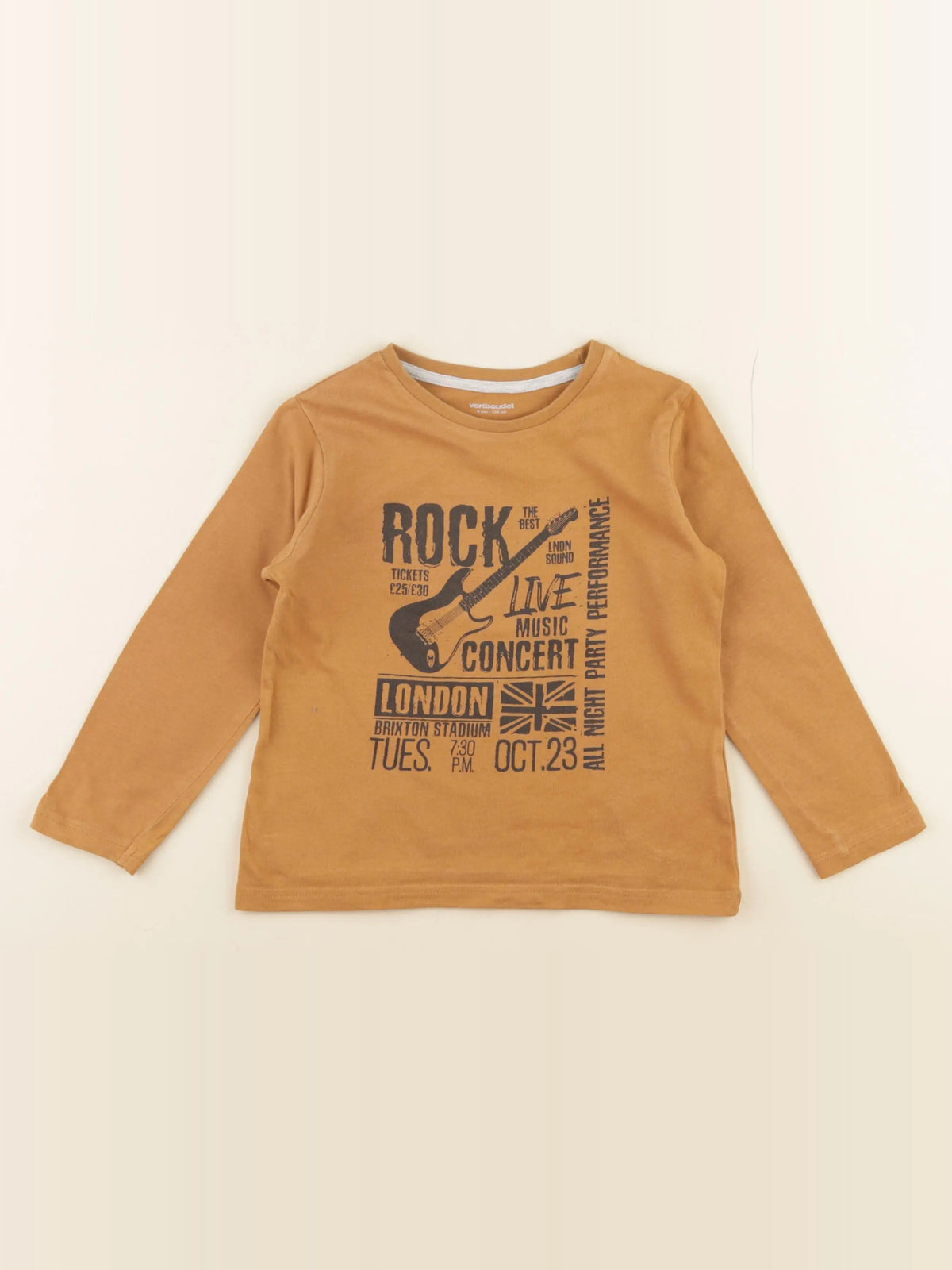 Vertbaudet - tee-shirt orange - 4 ans