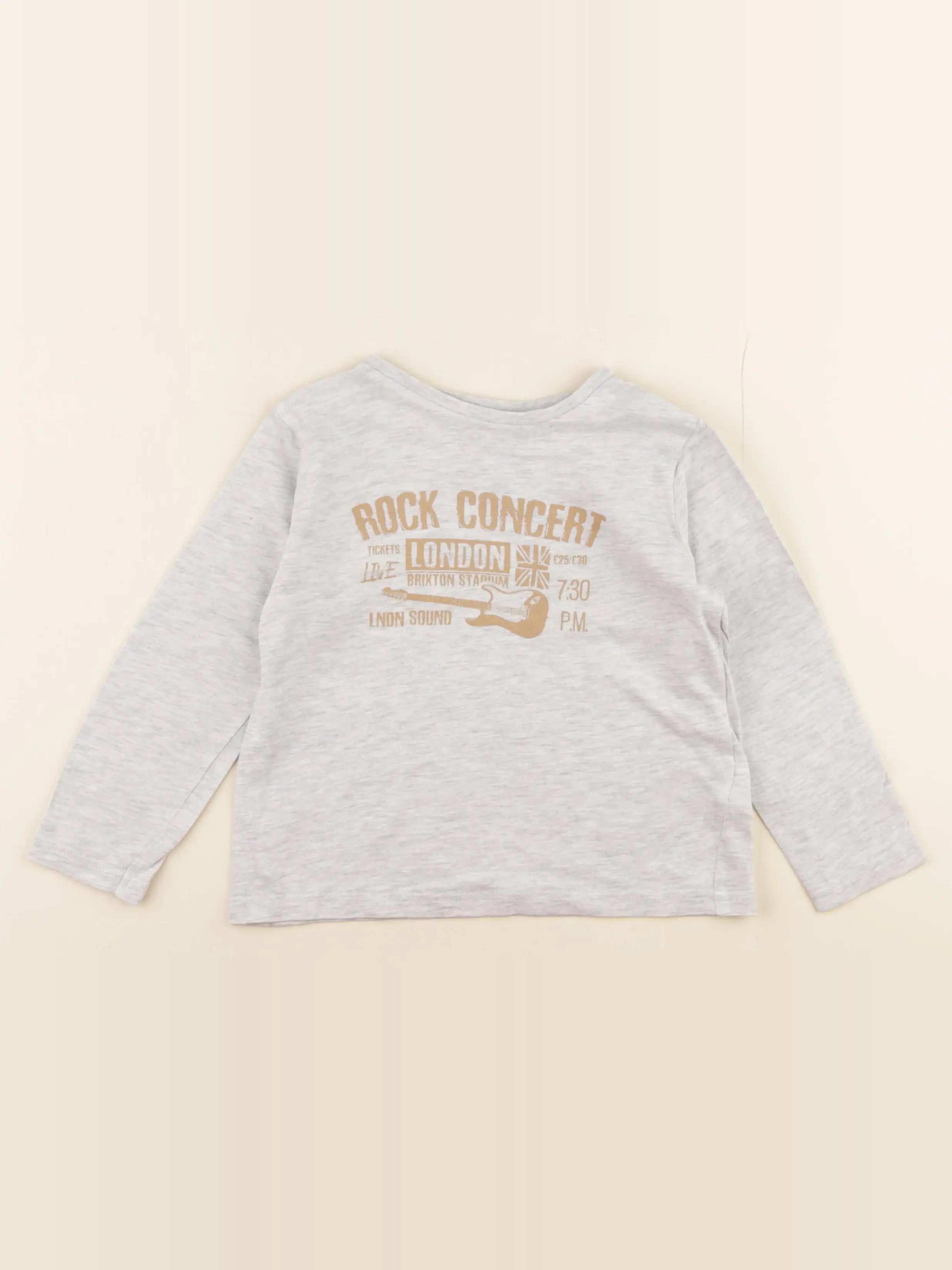 Vertbaudet - tee-shirt gris - 4 ans