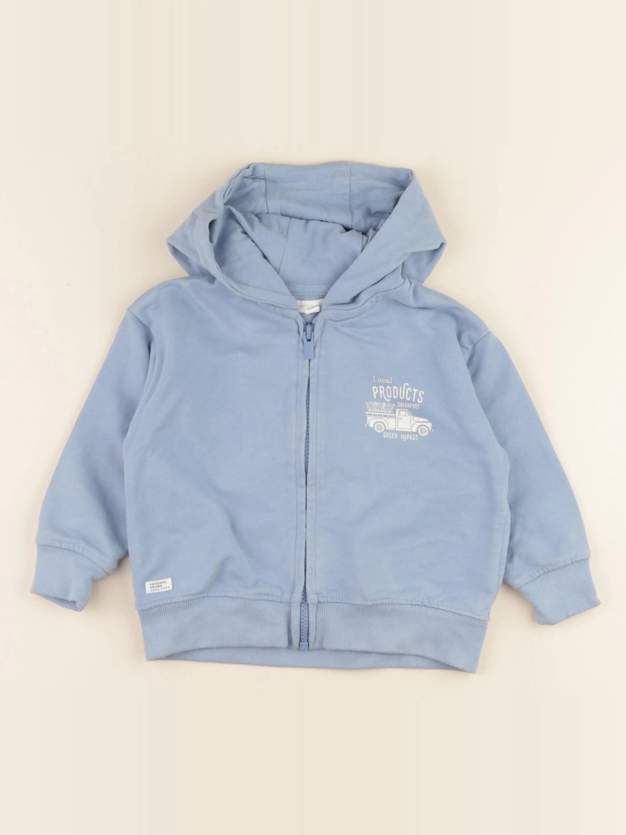 Vertbaudet - sweat bleu - 3 ans