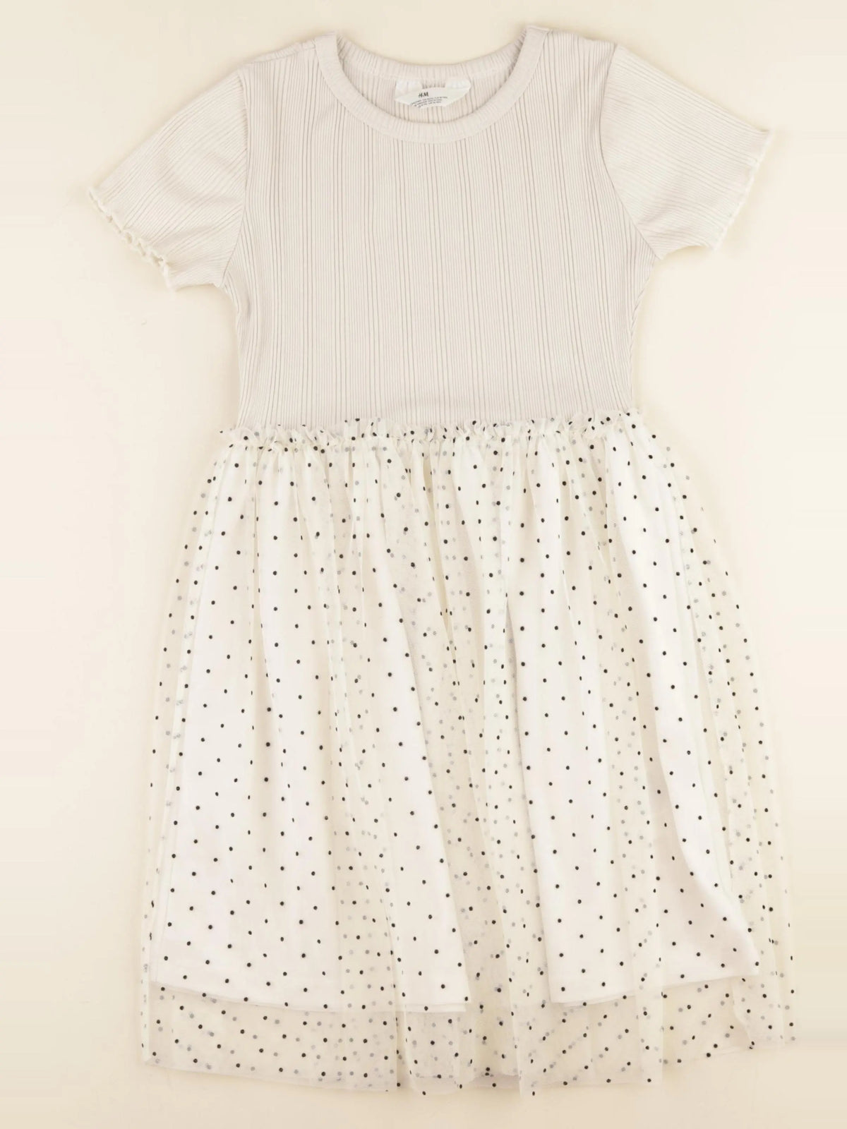 H&M - robe beige - 8/10 ans