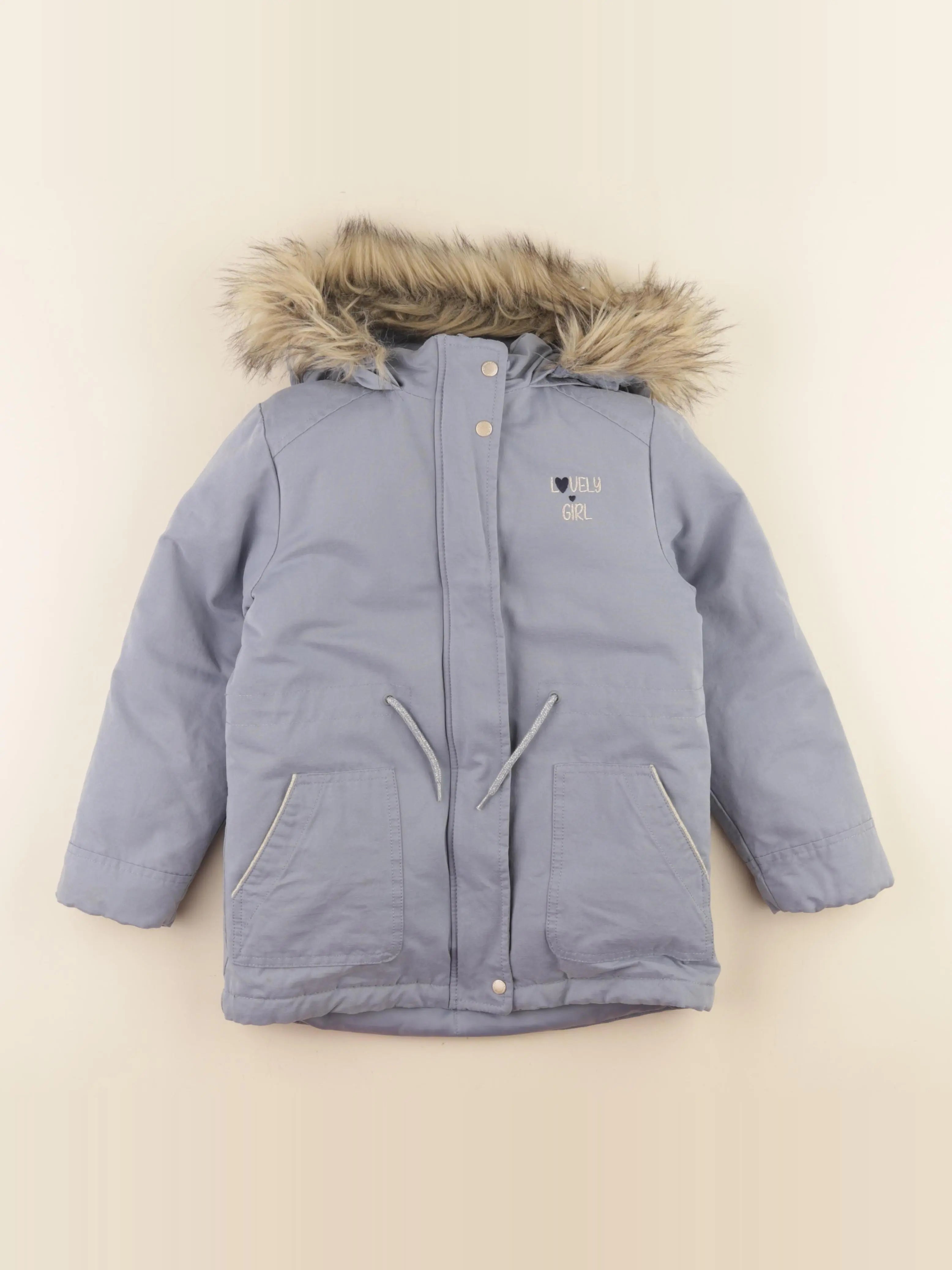 Vertbaudet - parka bleu - 8 ans