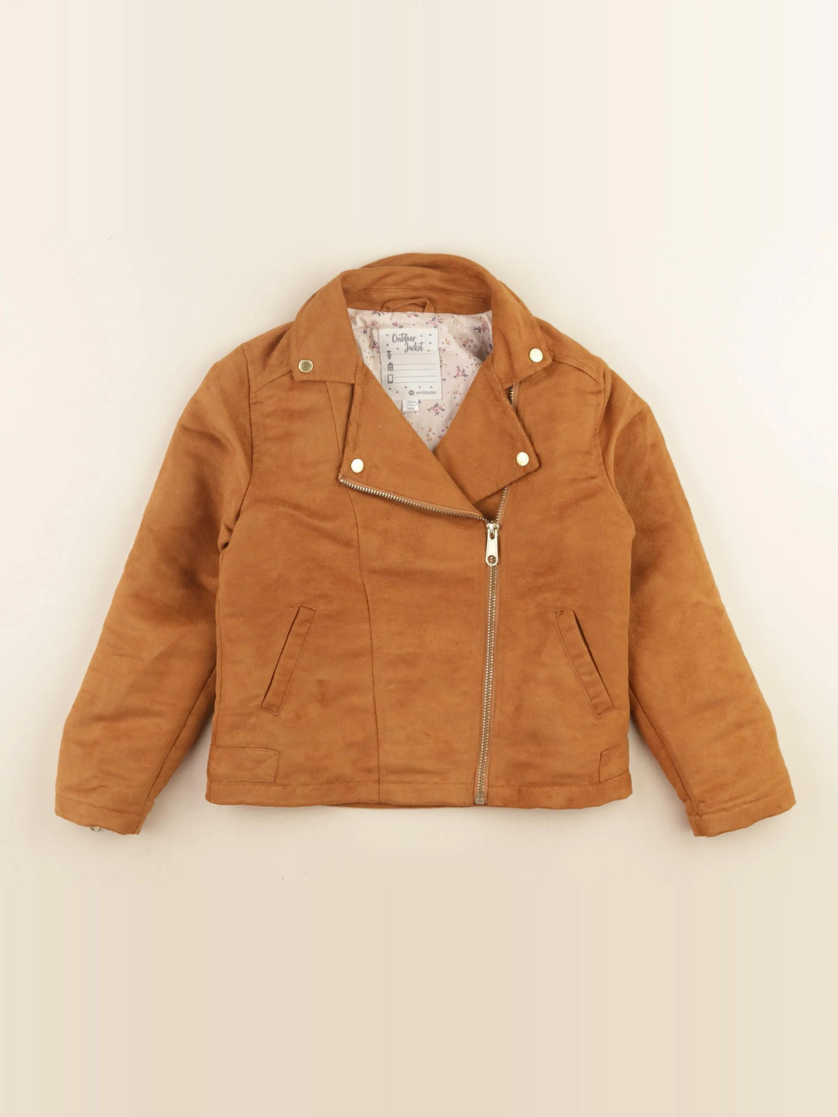 Vertbaudet - veste doublé marron - 7 ans