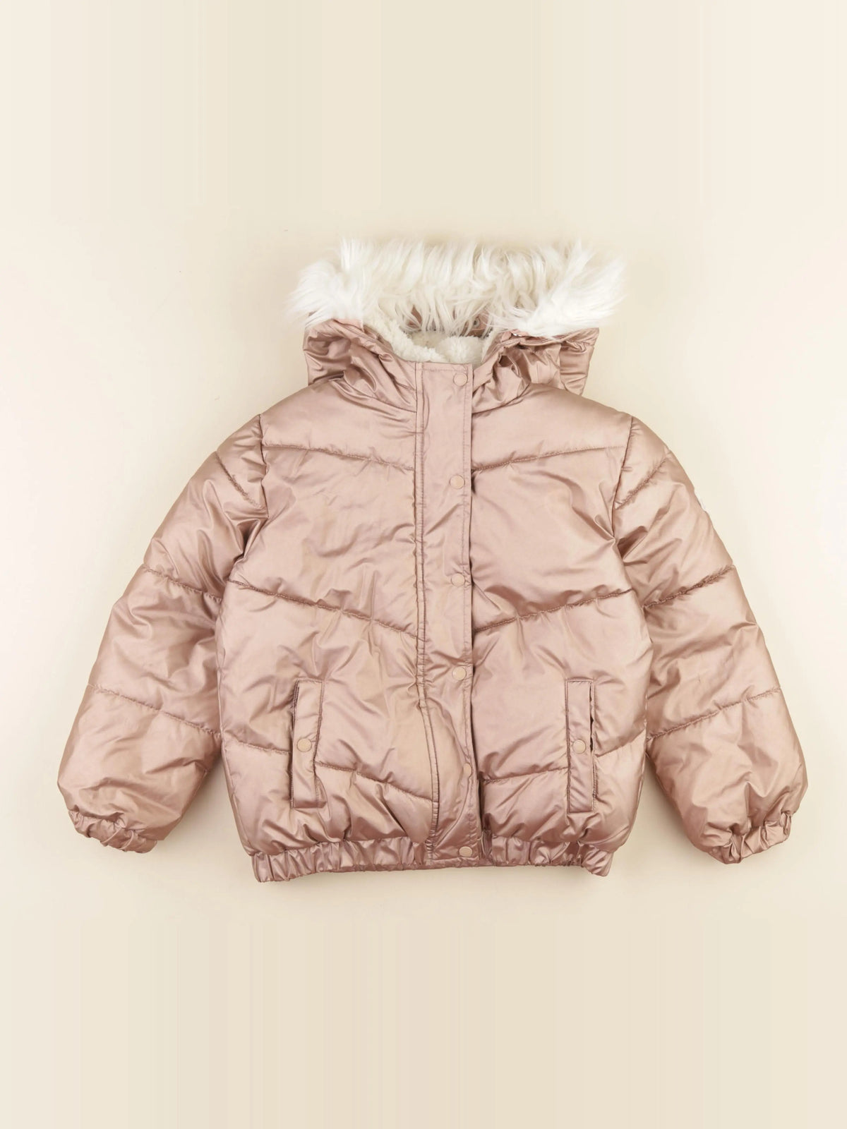 Vertbaudet - doudoune rose - 8 ans