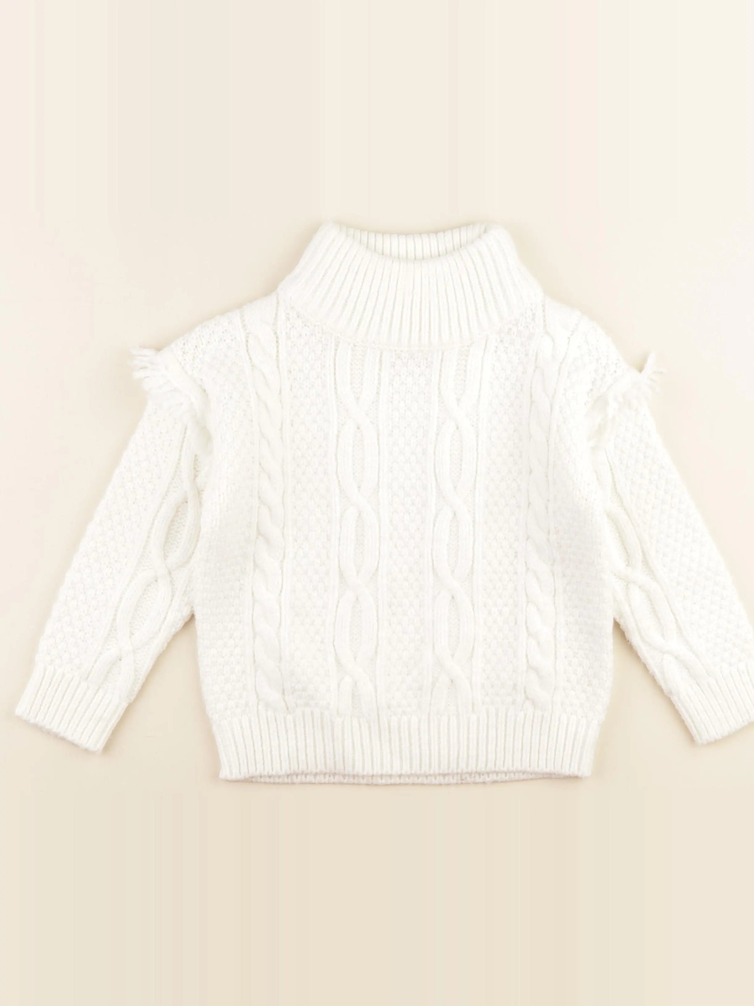 Vertbaudet - pull blanc - 6 ans
