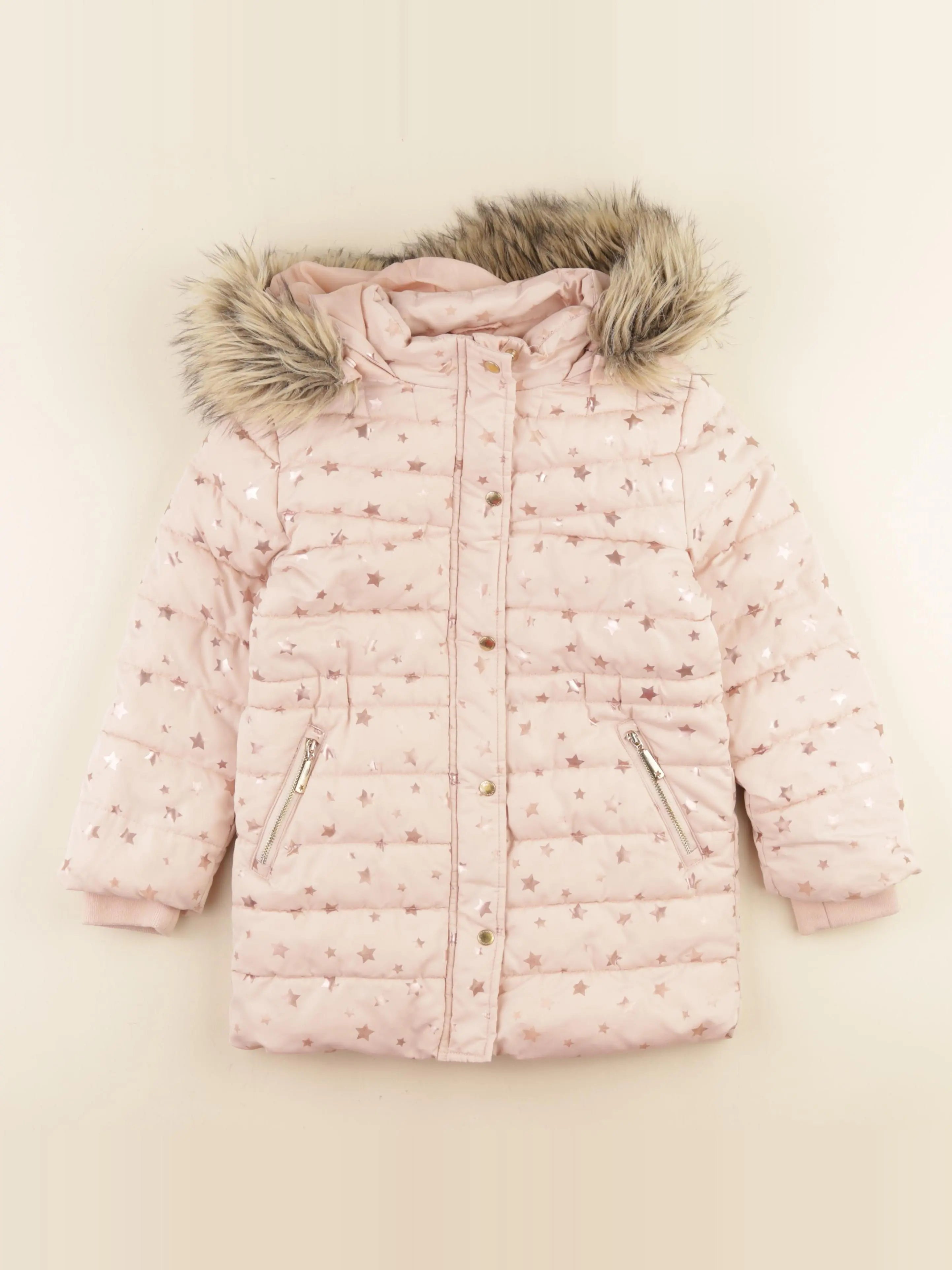 Vertbaudet - doudoune rose - 7 ans