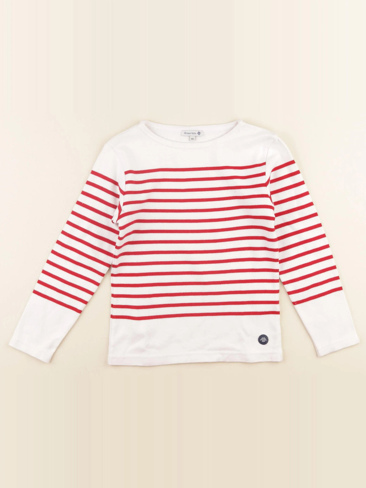 Armor Lux - tee-shirt rouge - 8 ans