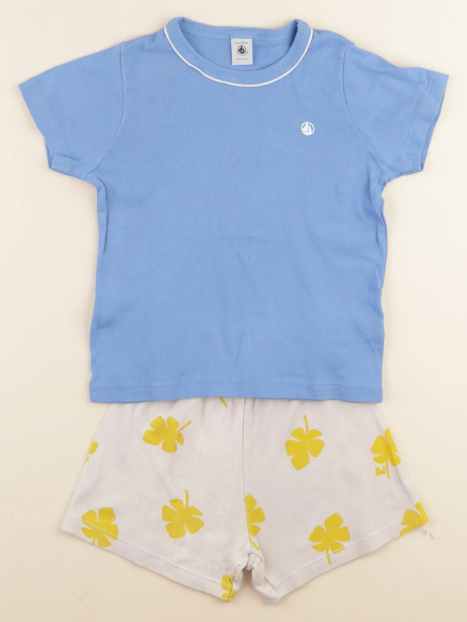 Petit Bateau - pyjama bleu - 4 ans