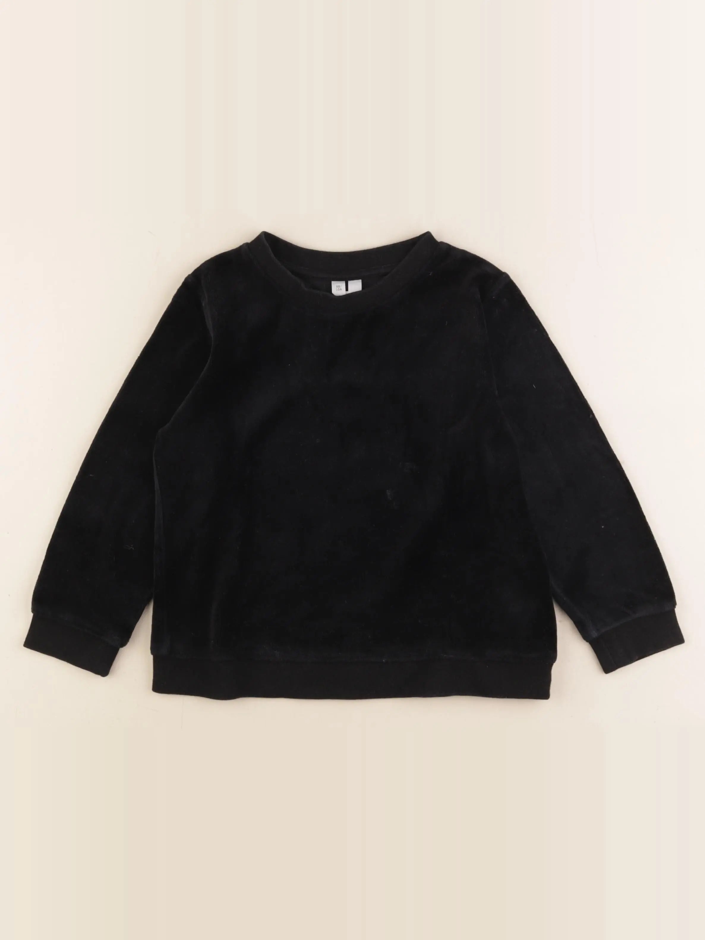 Arket - sweat noir - 2/4 ans