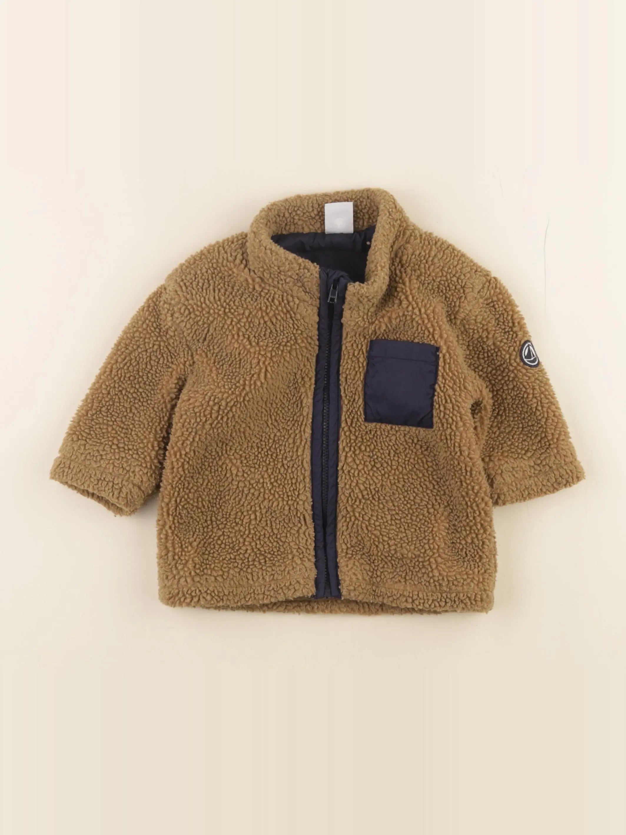 Petit Bateau - veste marron - 12 mois