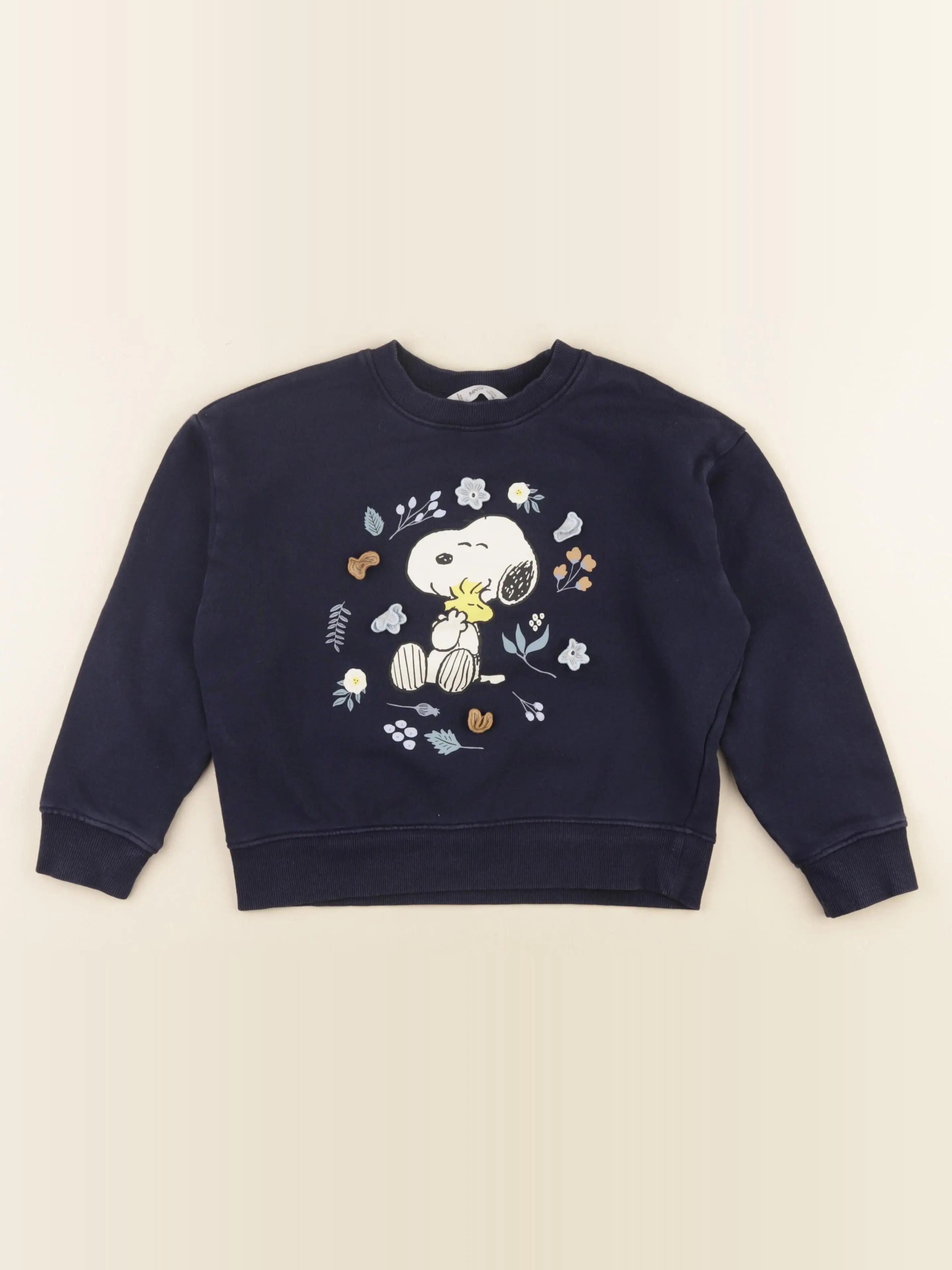 Mango - sweat bleu - 7/8 ans