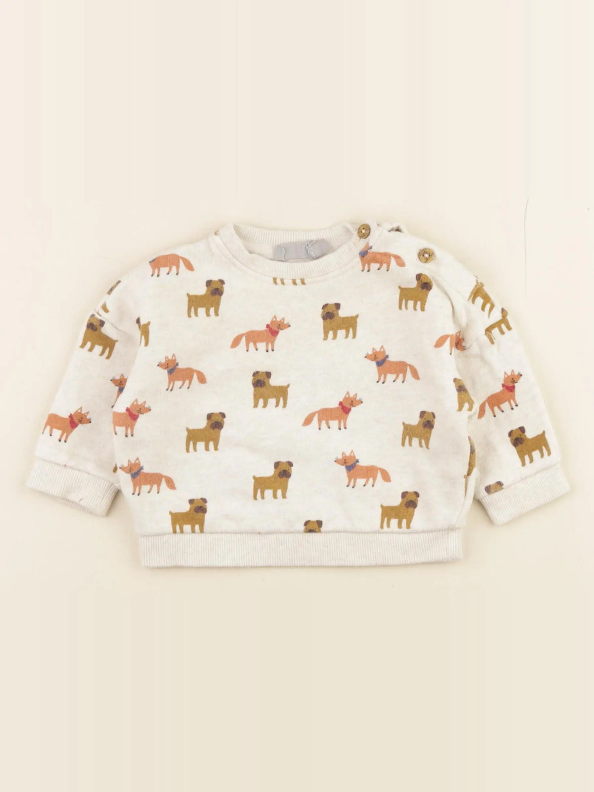 Boutchou - sweat beige - 6 mois