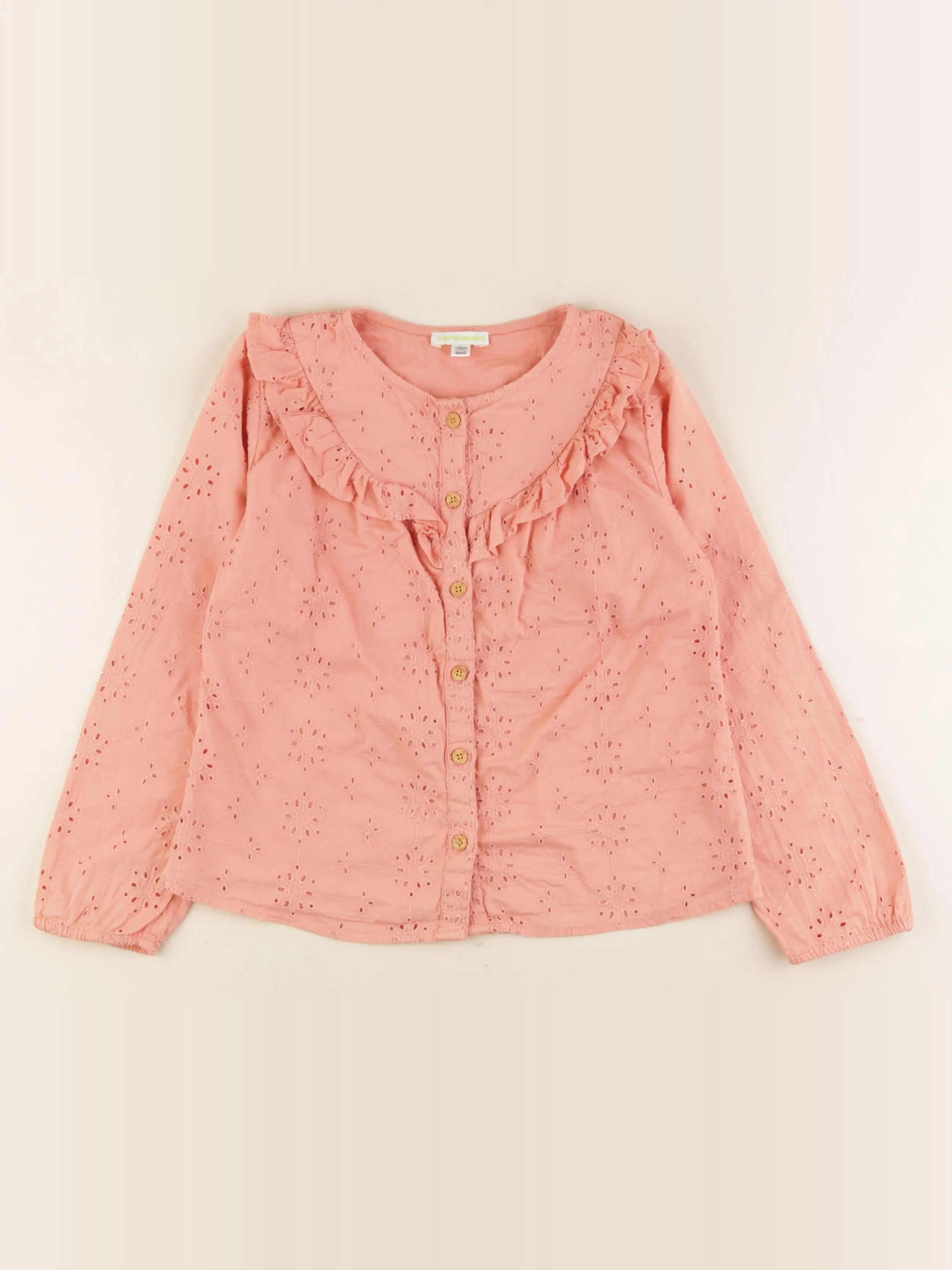 Vertbaudet - blouse rose - 8 ans